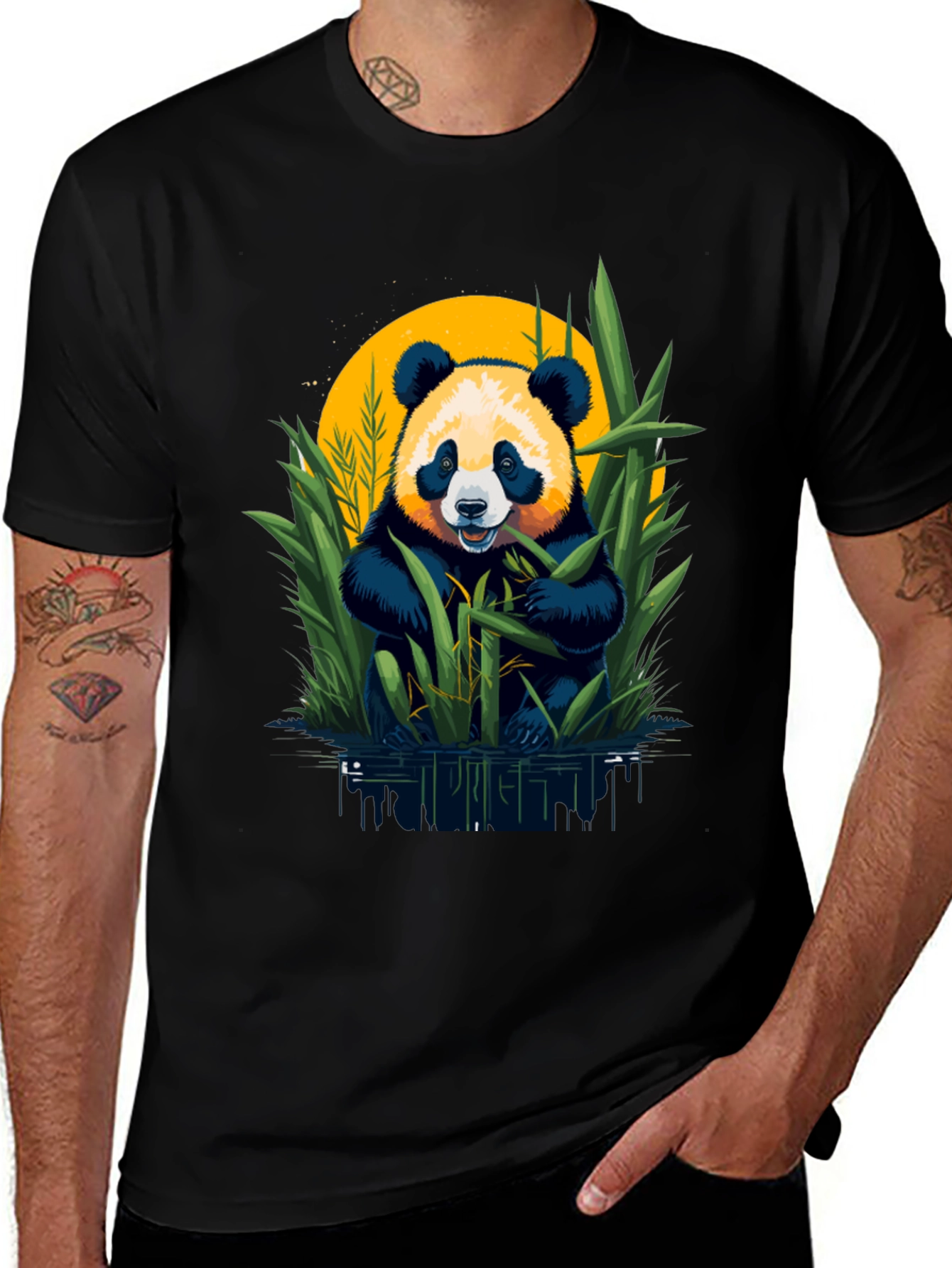 Variant 23 of Panda Bamboo Graphic Tee