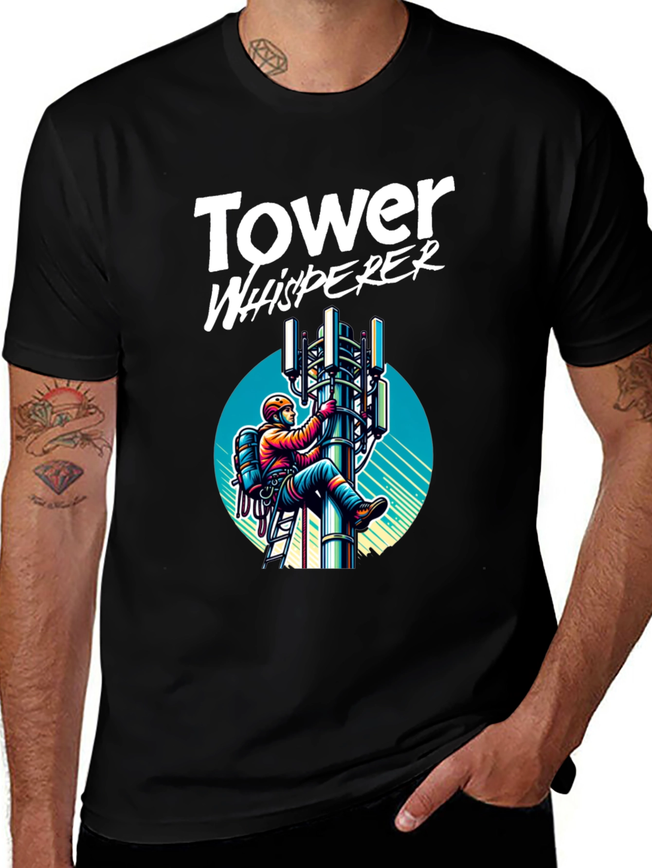 Variant 8 of Tower Whisperer Graphic T-Shirt - Climbing Gear