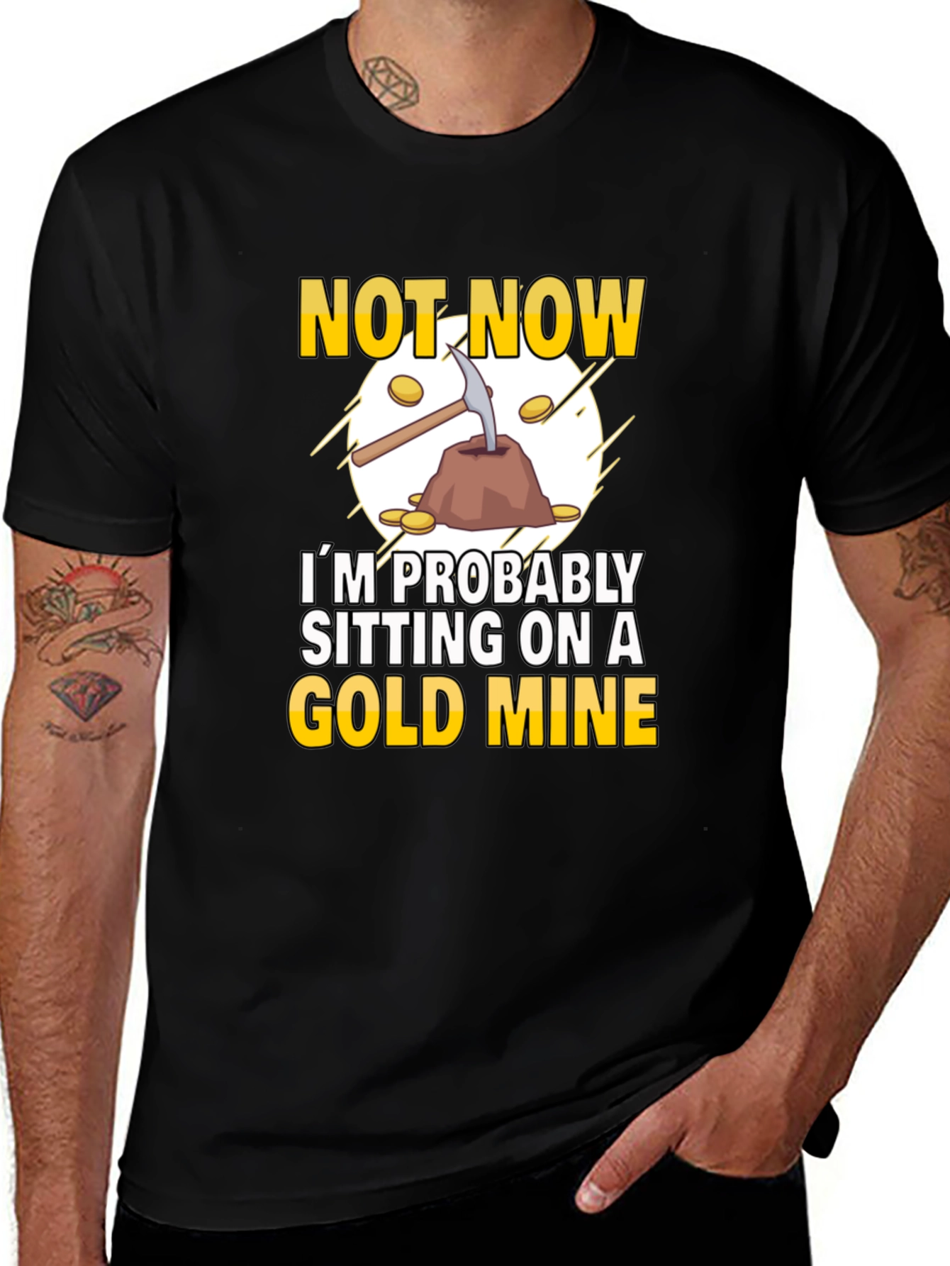 Variant 5 of Gold Mine Graphic T-Shirt: Prospector Humor
