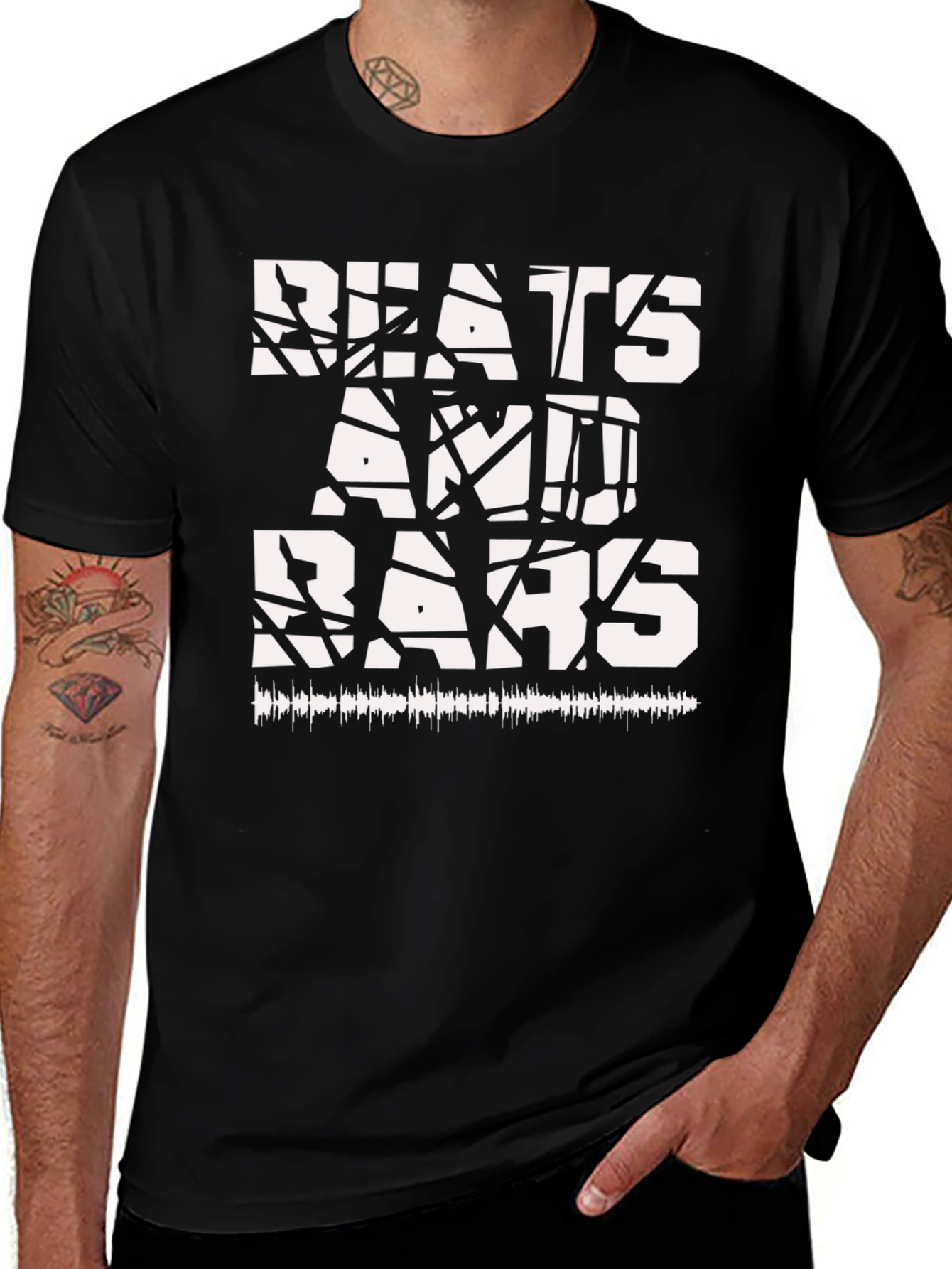 Beats and Bars Graphic Print T-Shirt