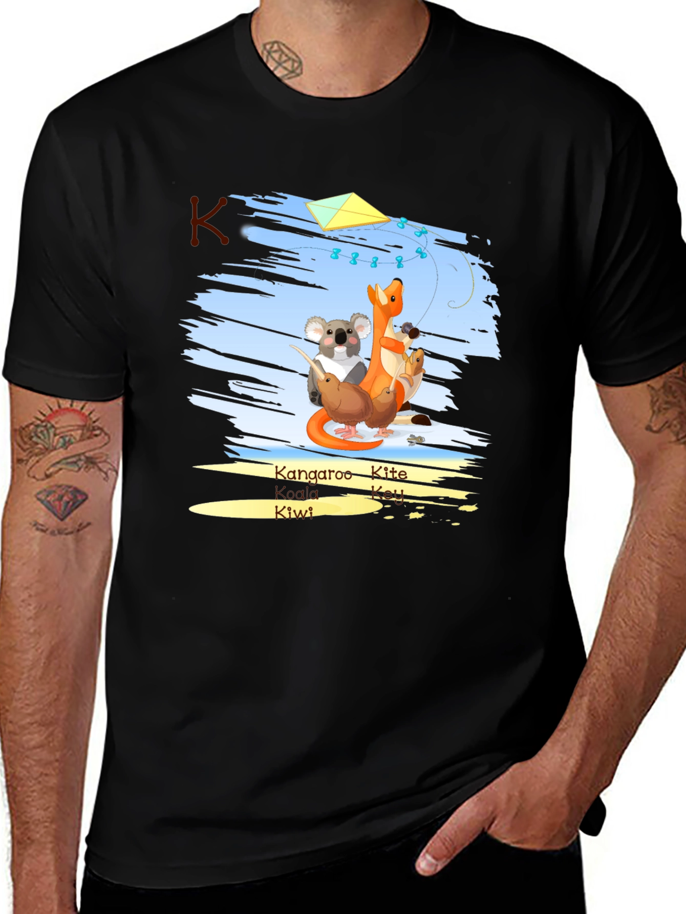Variant 7 of K is for: Kangaroo, Kite, Koala, Kiwi T-Shirt