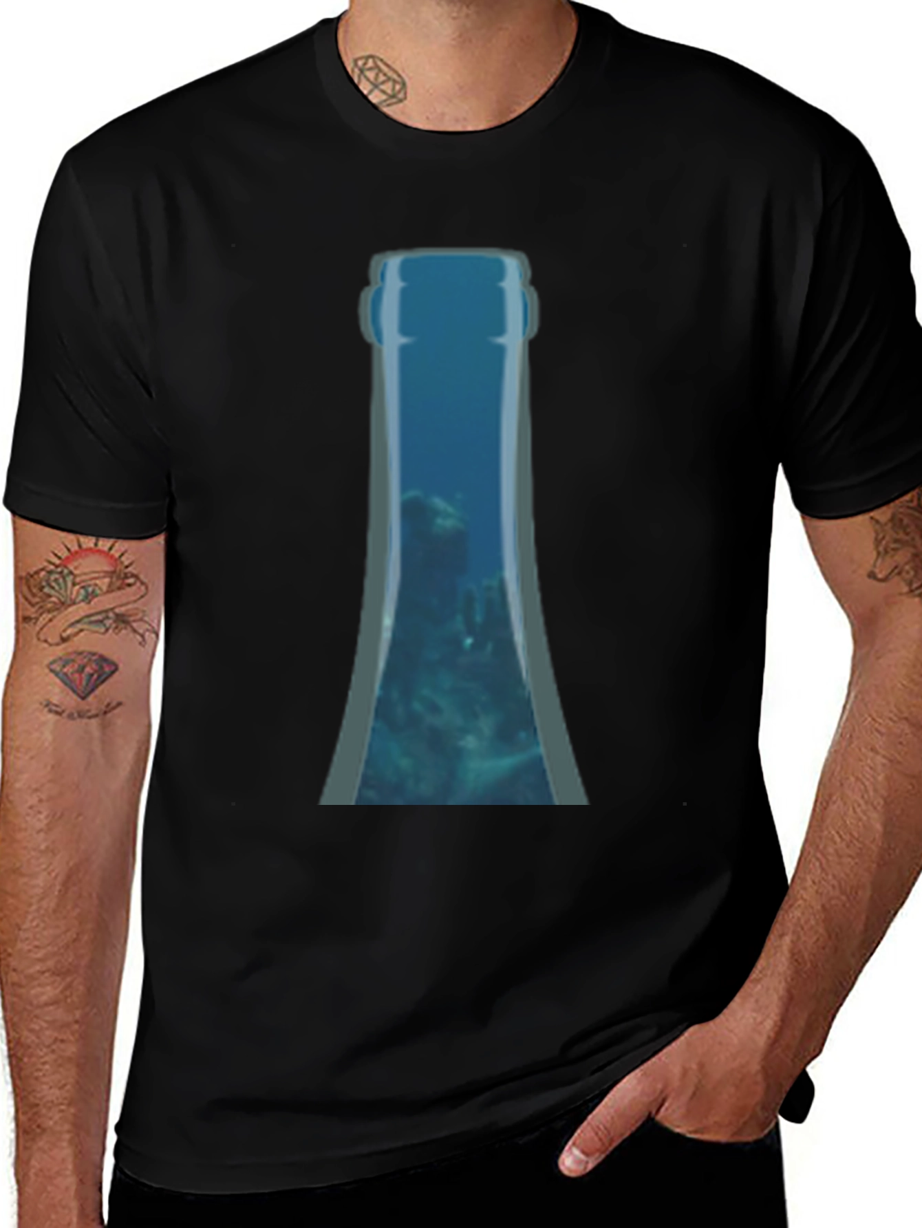 Variant 3 of Ocean in a Bottle Graphic Tee