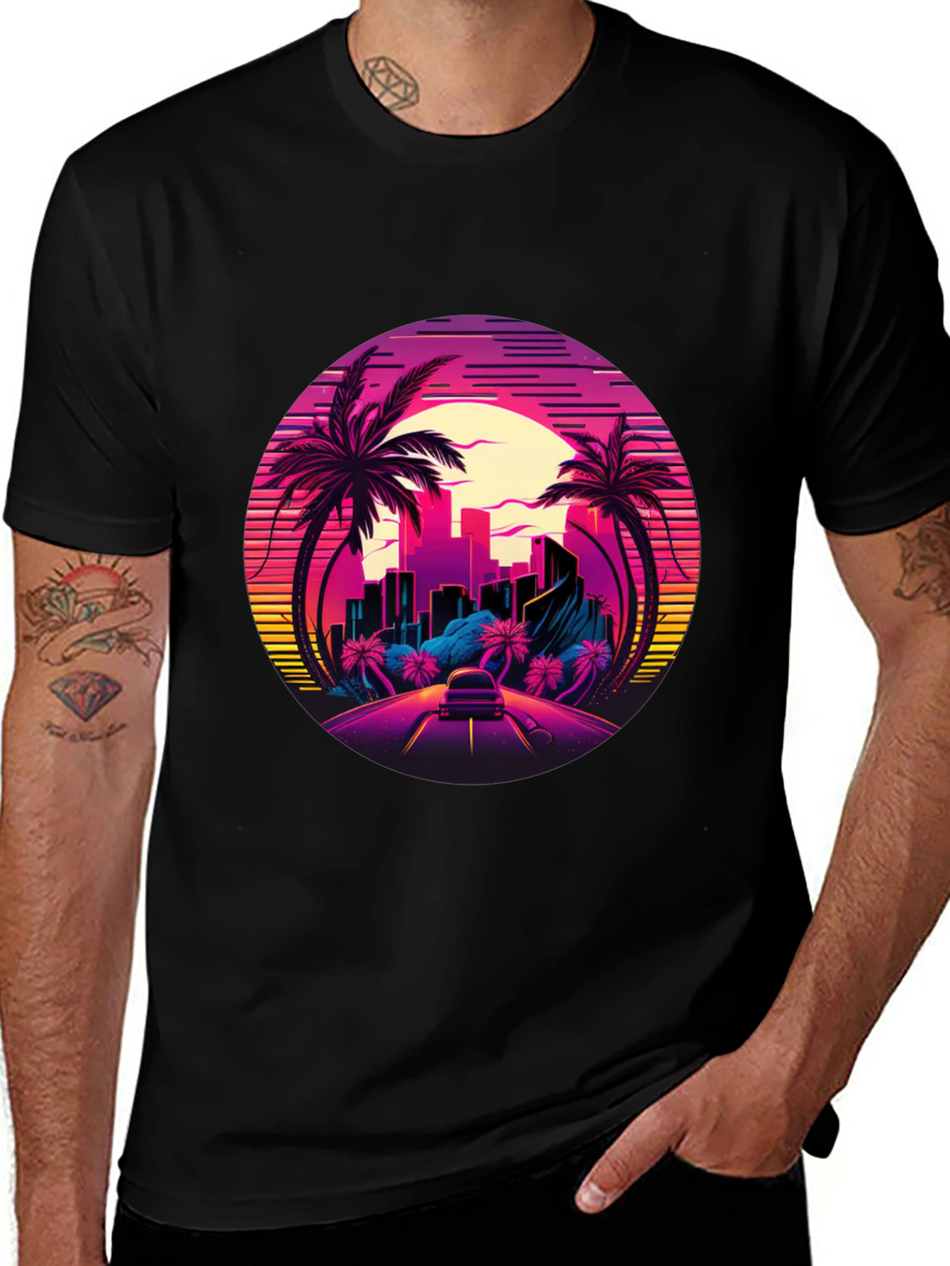 Variant 6 of Retro Cityscape T-Shirt