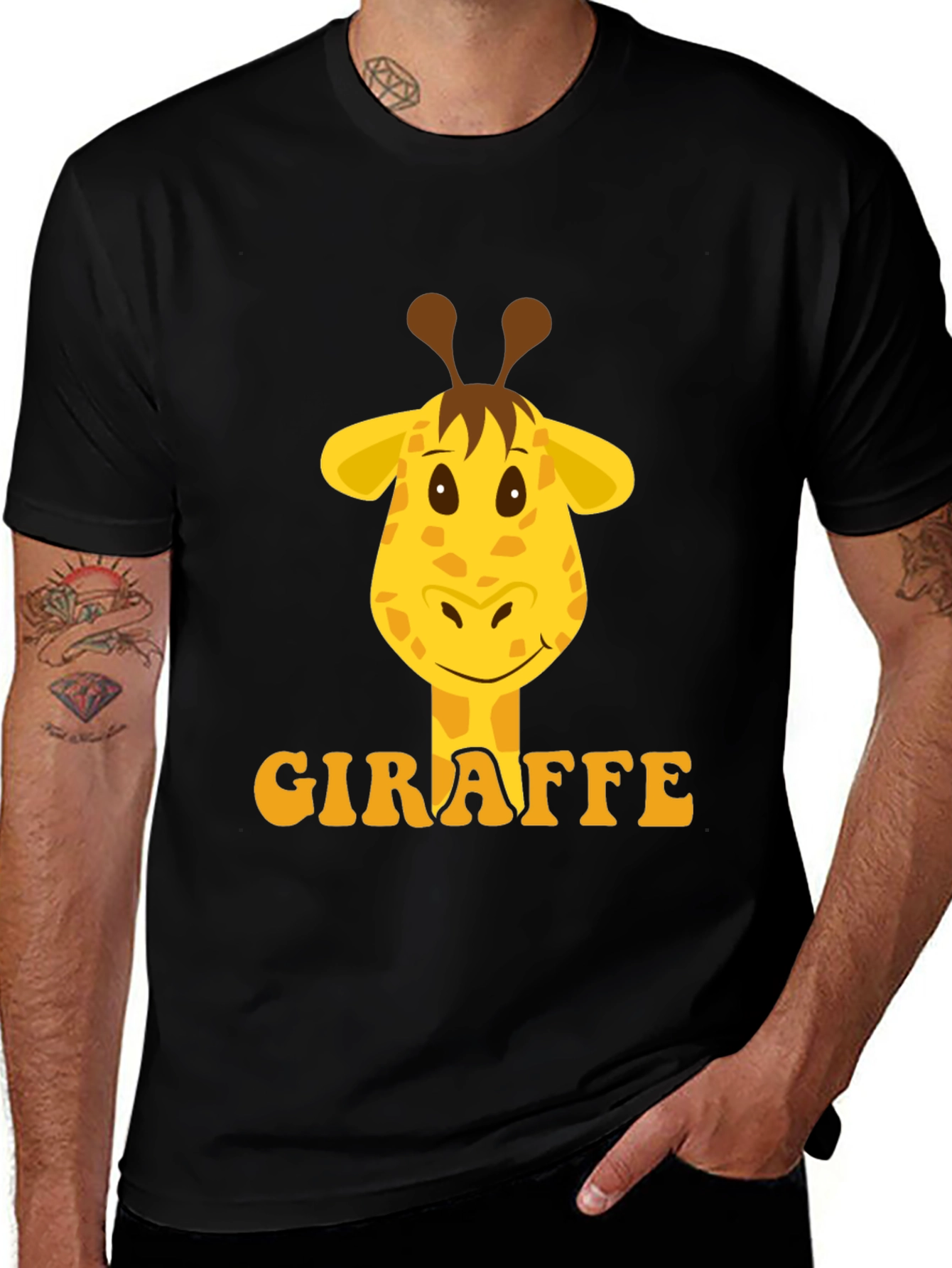 Variant 12 of Giraffe Graphic Tee - Fun Animal Print T-Shirt