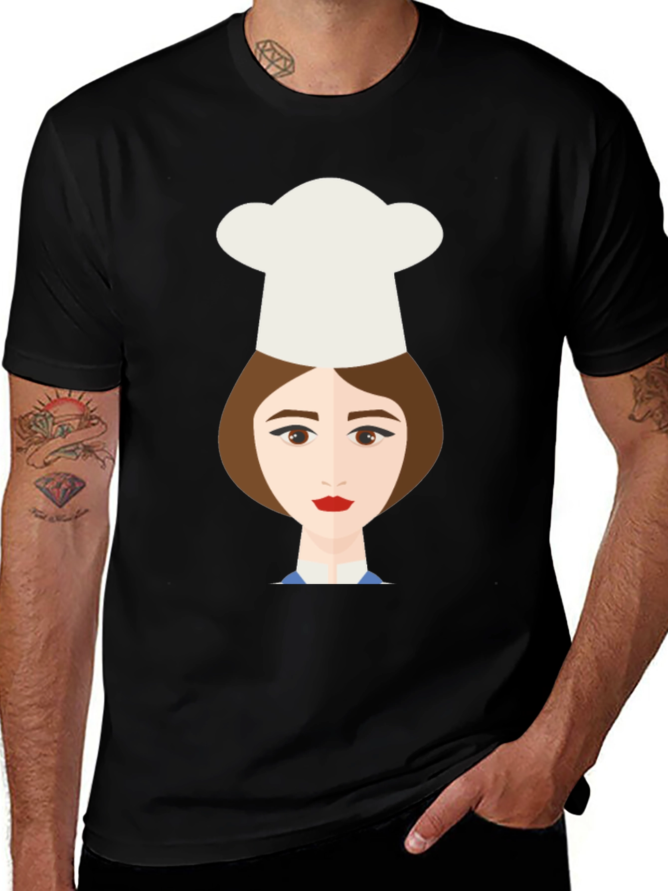 Variant 27 of Chef Girl Graphic Tee - Unique Design, Soft Cotton