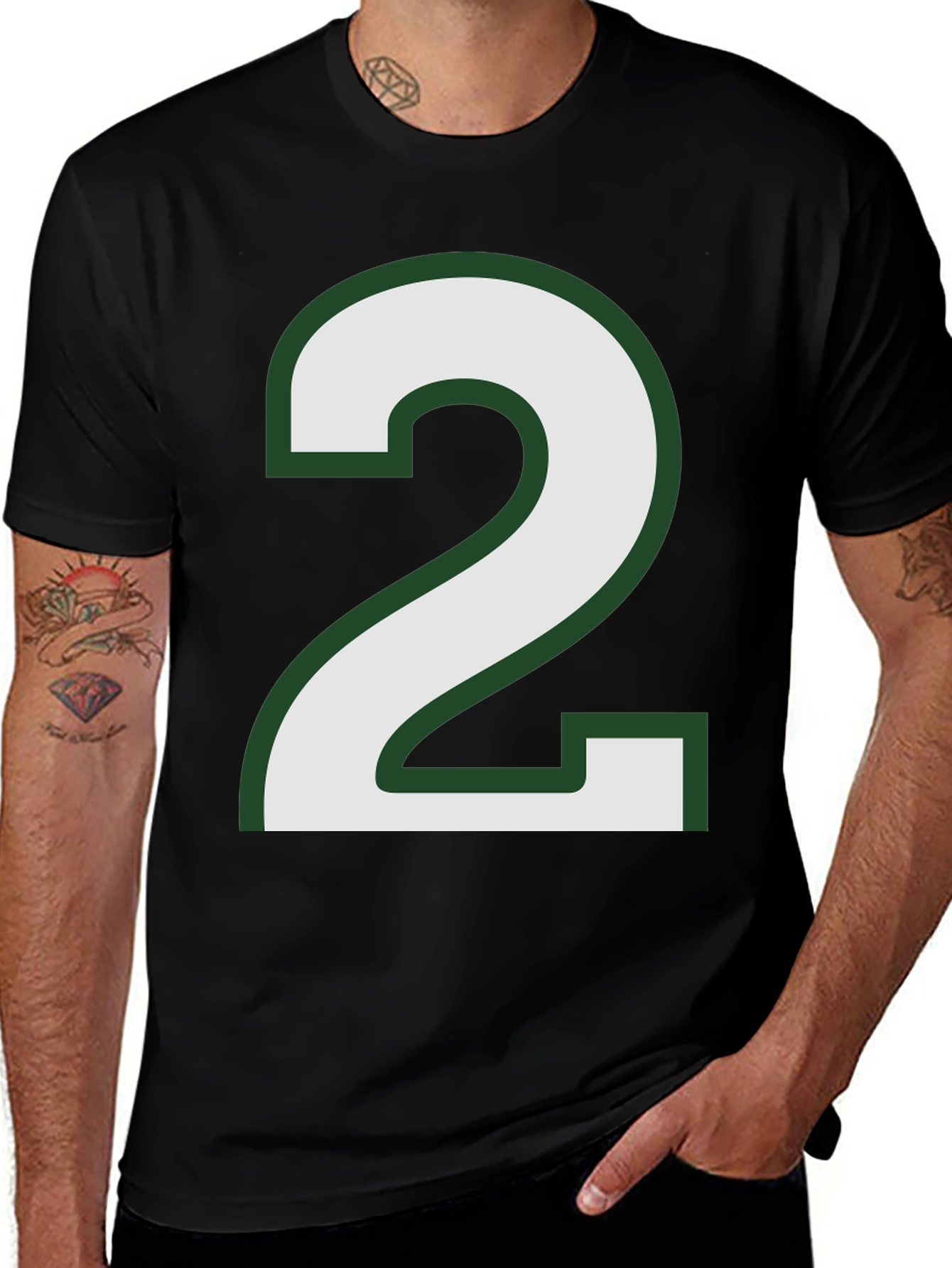 Variant 14 of Number 2 Graphic Tee - Unisex Jersey Short Sleeve