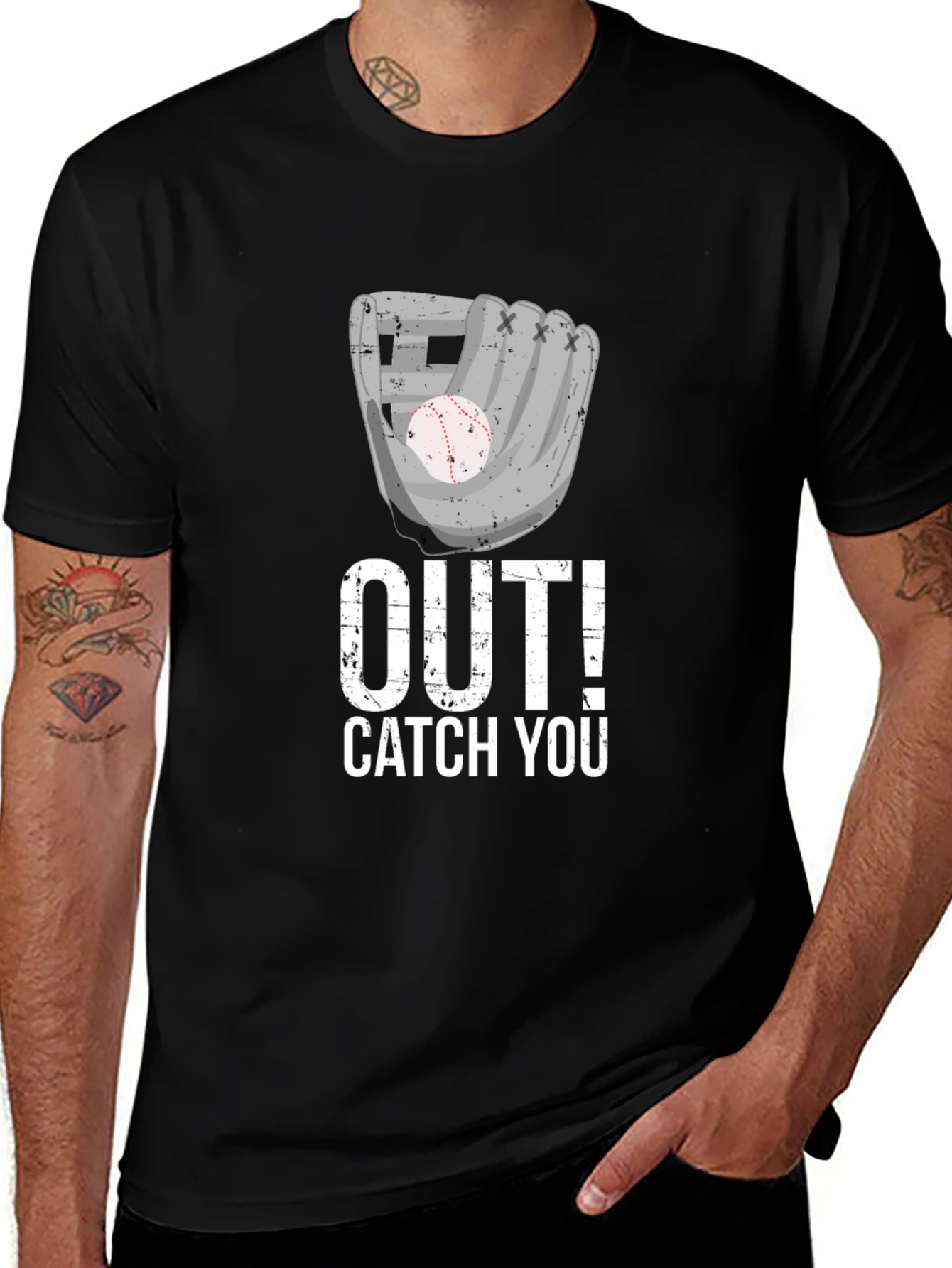 Baseball Out! Catch You T-Shirt