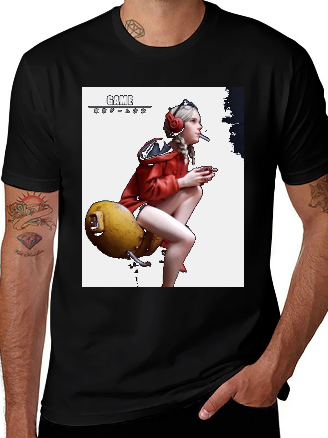 Variant 15 of Gamer Girl Graphic Tee - Unique Design