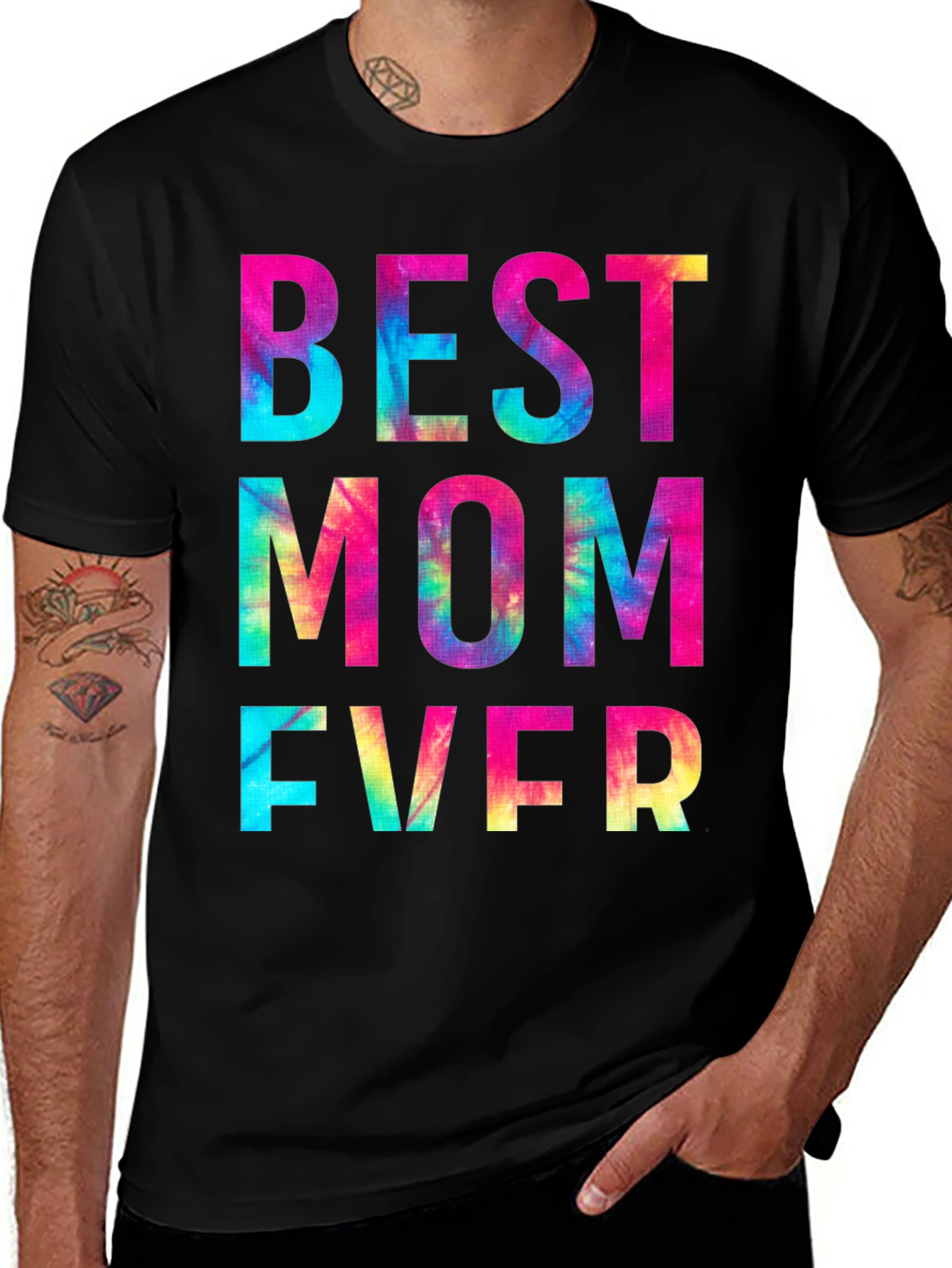 Variant 27 of Best Mom Ever Tie Dye Graphic T-Shirt