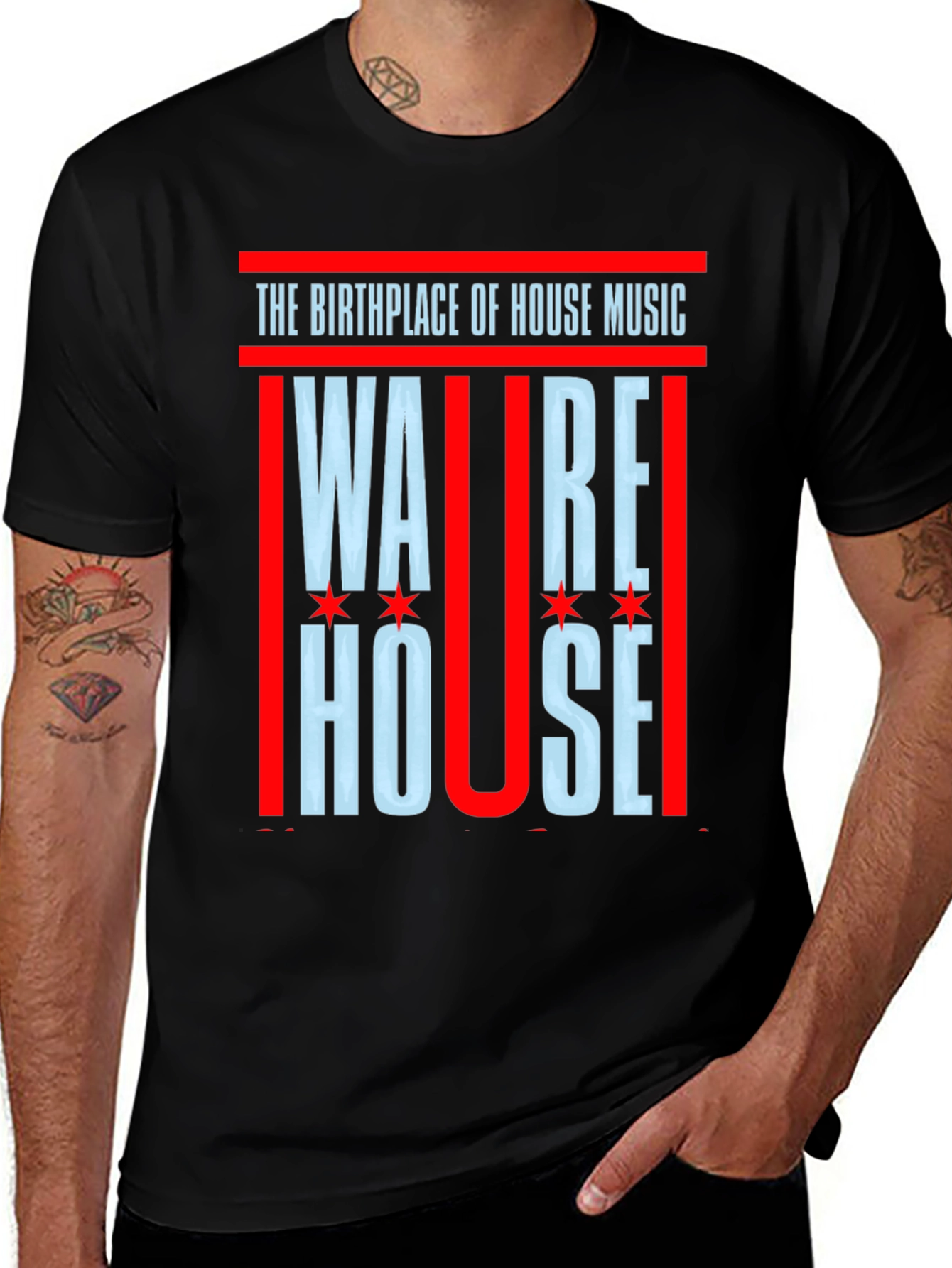 Variant 8 of Warehouse House Music T-Shirt - Birthplace of House