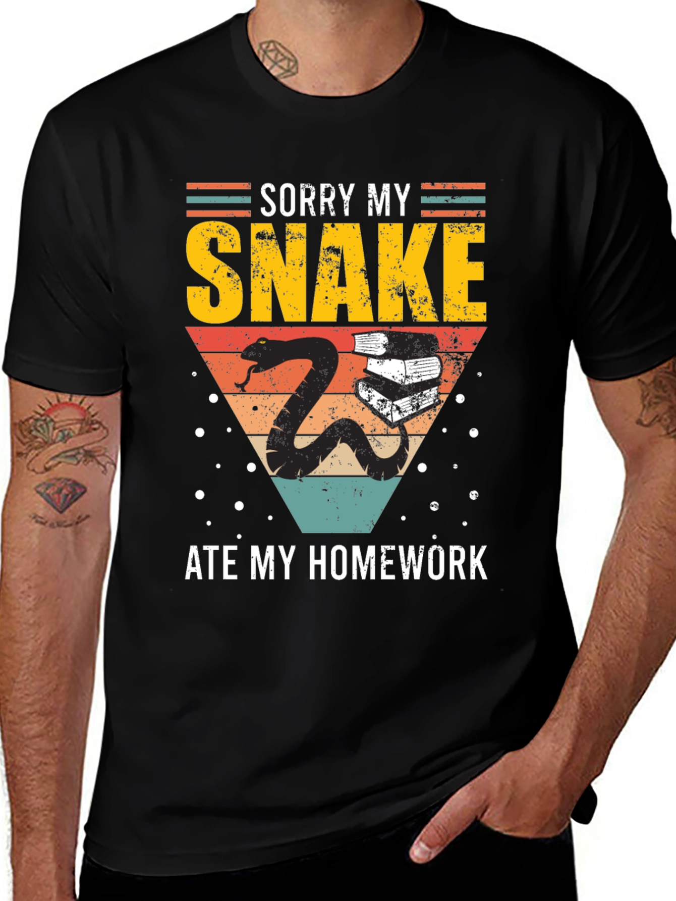 Variant 16 of Sorry My Snake Ate My Homework T-Shirt