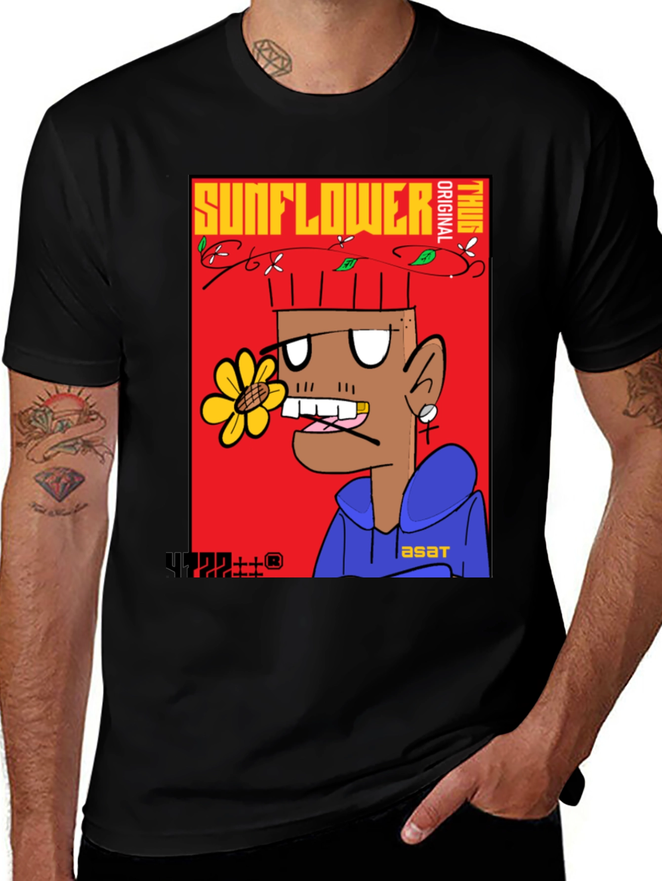 Variant 4 of Sunflower Thug Graphic T-Shirt