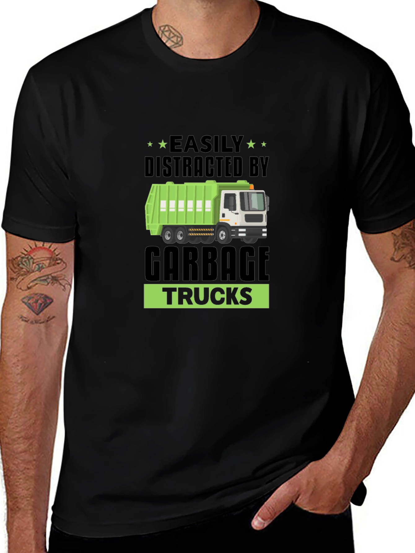 Variant 24 of Easily Distracted By Garbage Trucks T-Shirt