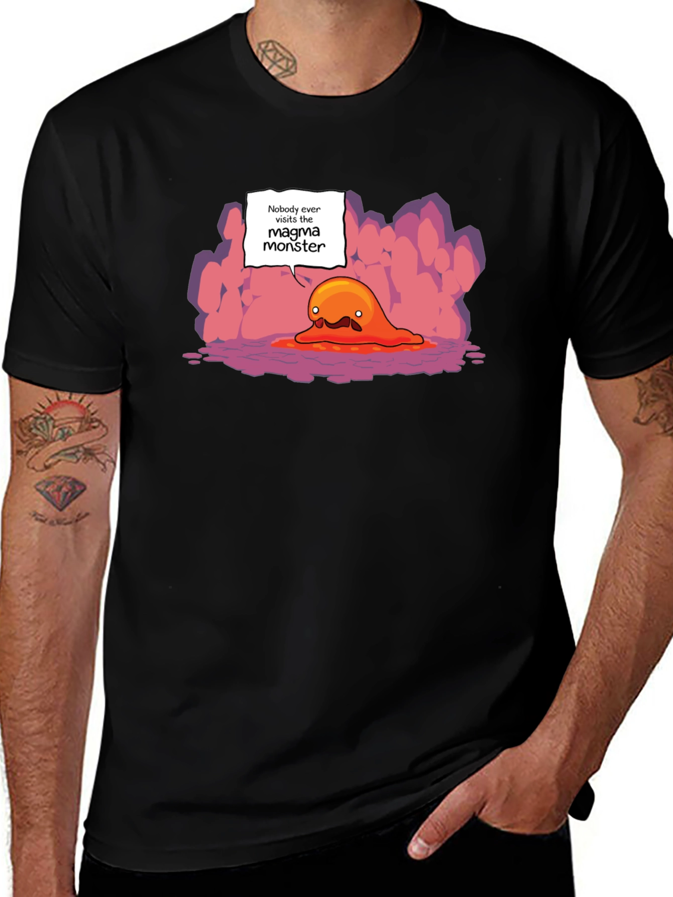 Variant 7 of Magma Monster Graphic Tee - Unisex