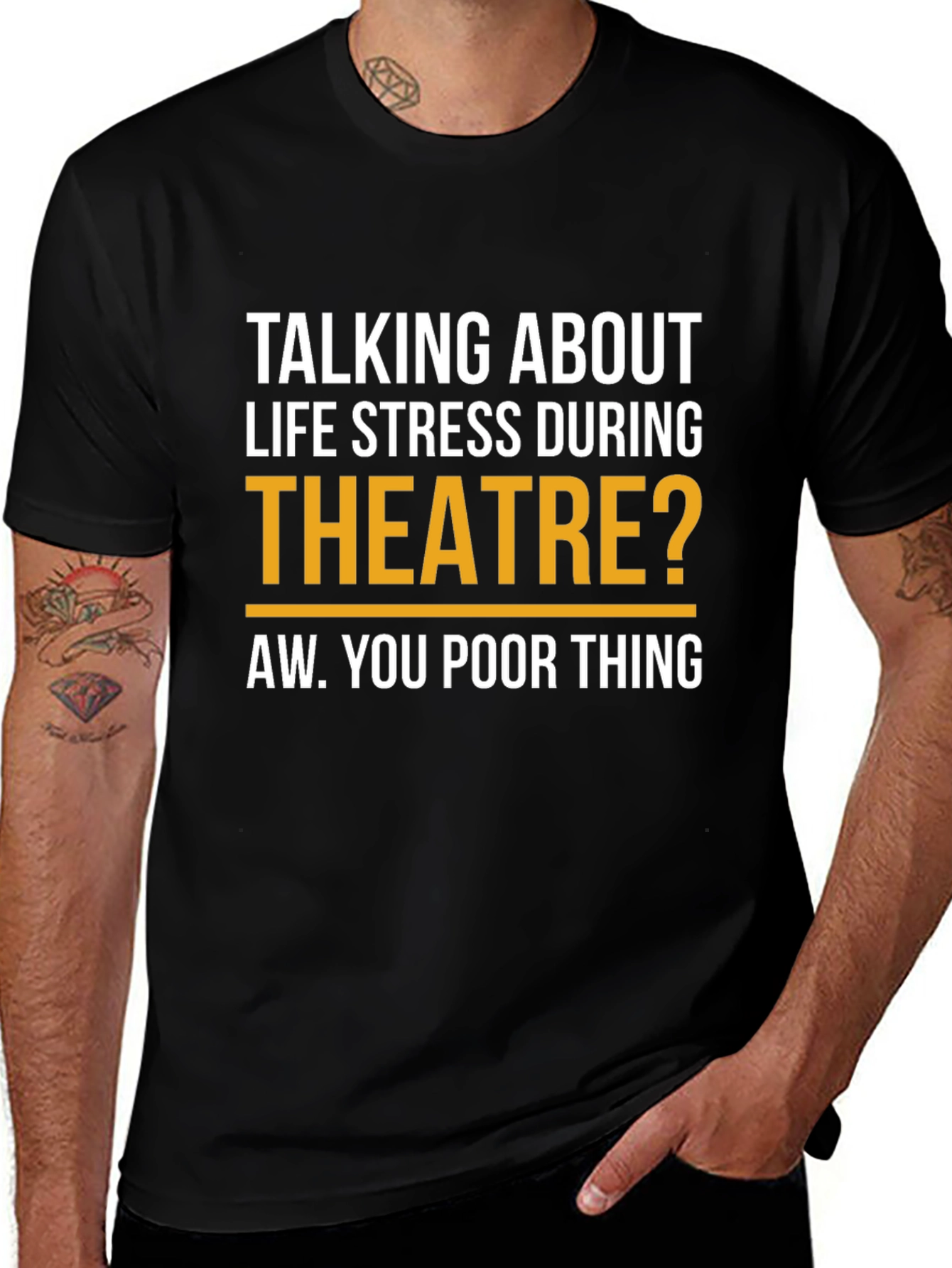 Variant 19 of Theatre Stress T-Shirt - Funny Drama Lover Tee
