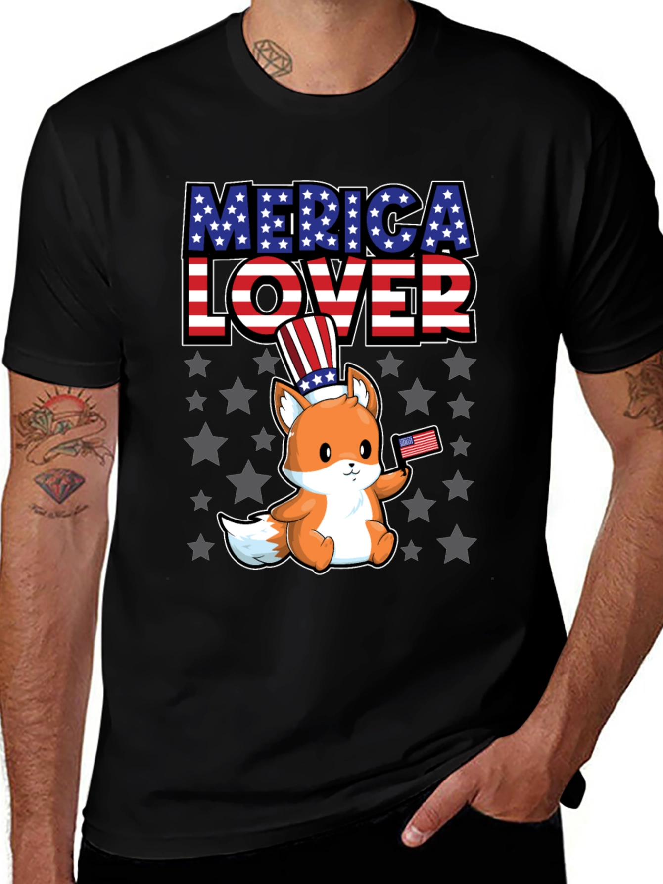 Merica Lover Fox T-Shirt