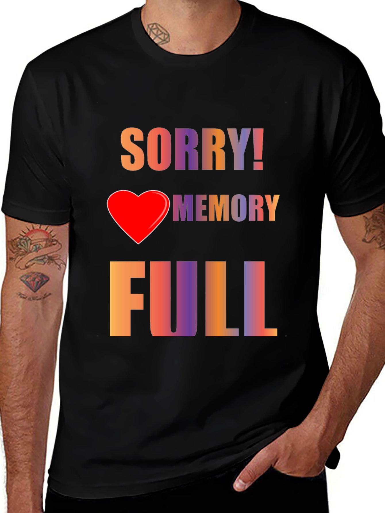 Variant 5 of Sorry! Memory Full Graphic Tee