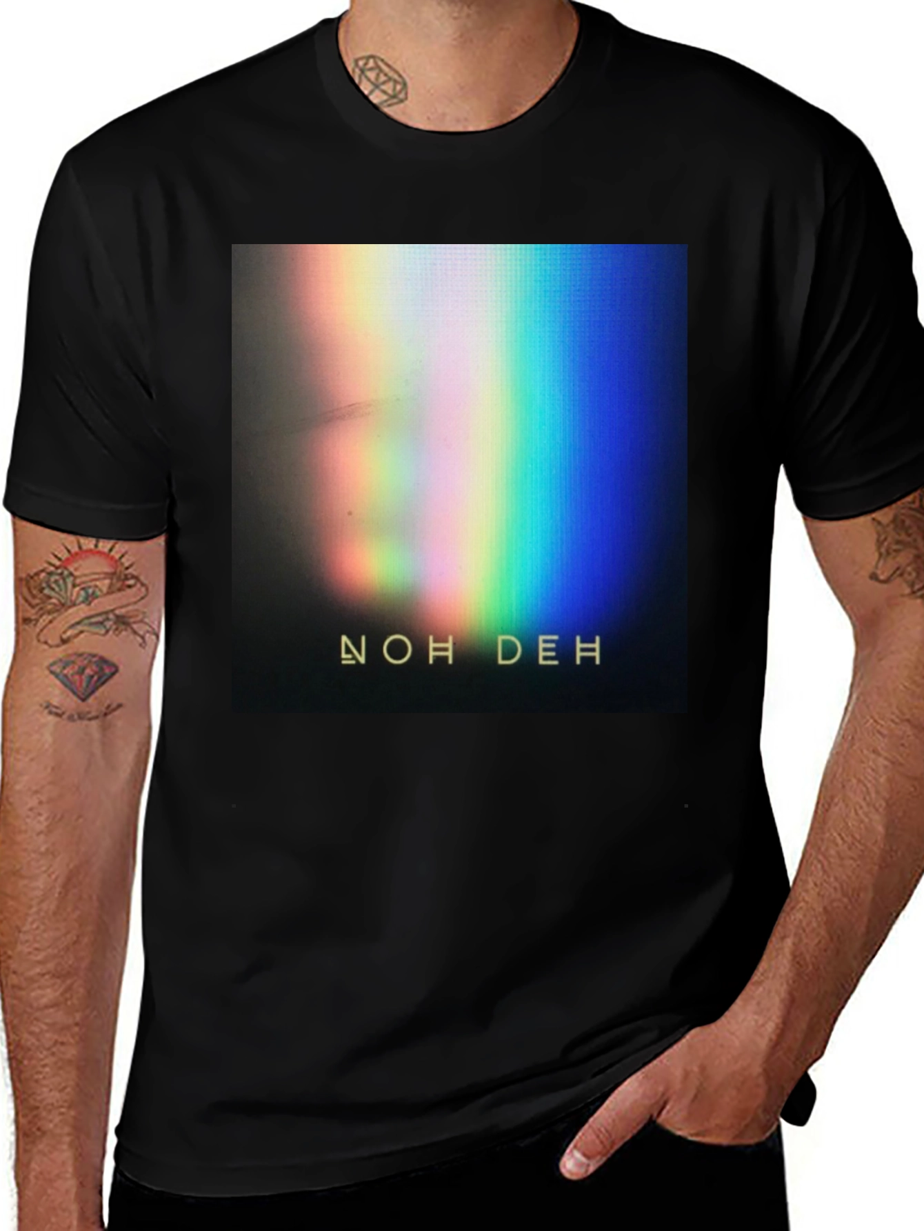 Variant 3 of Noh Deh Graphic Print T-Shirt - Black