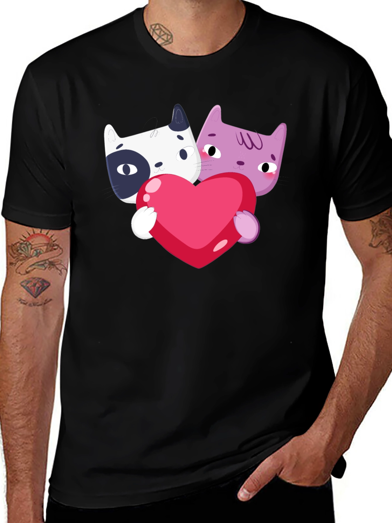 Variant 12 of Cute Cat Love T-Shirt
