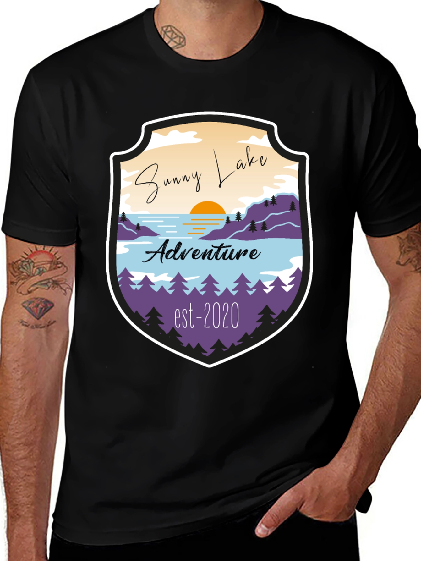 Variant 19 of Sunny Lake Adventure T-Shirt