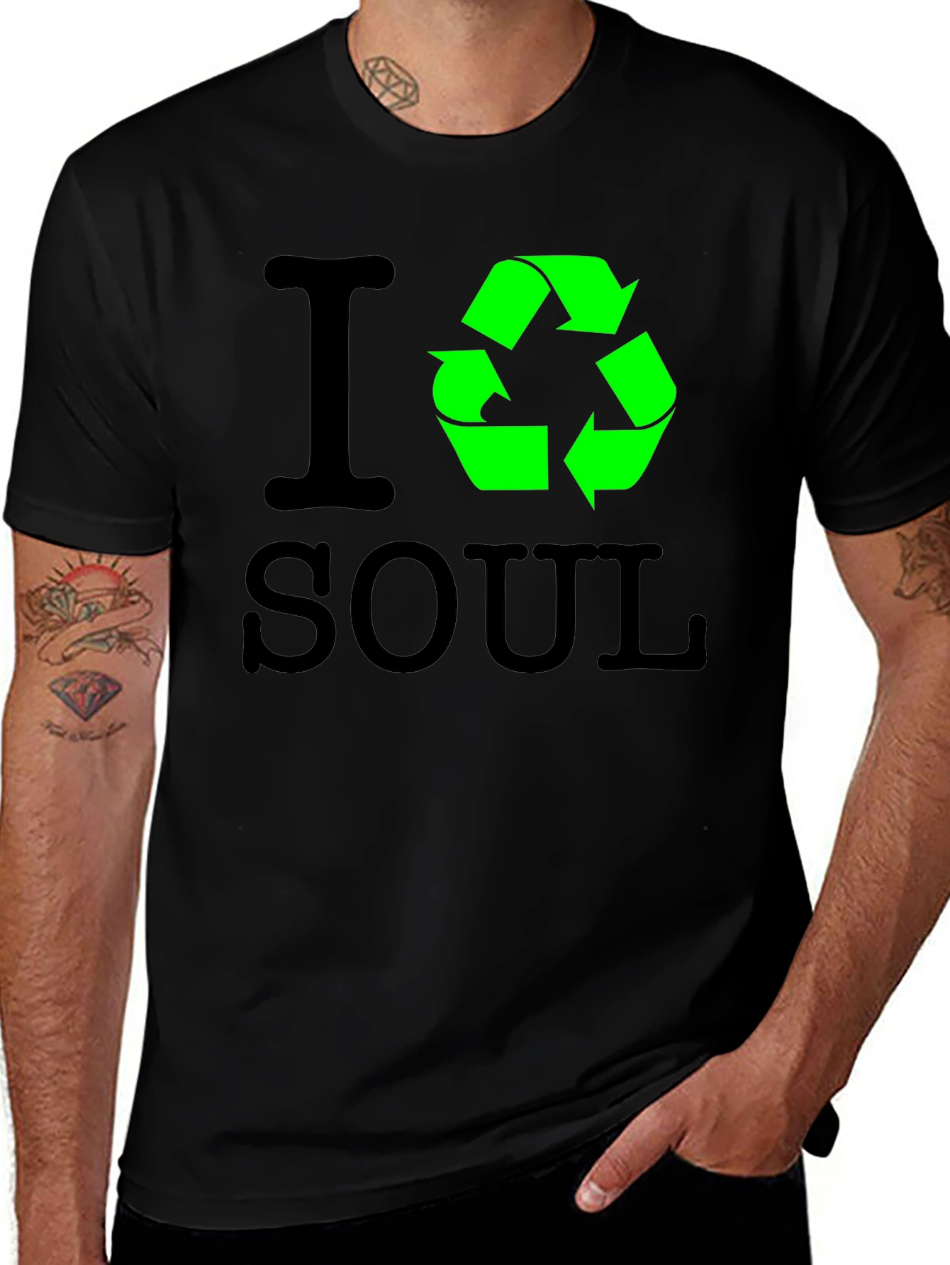 Variant 16 of I Recycle Soul T-Shirt - Eco-Friendly Design
