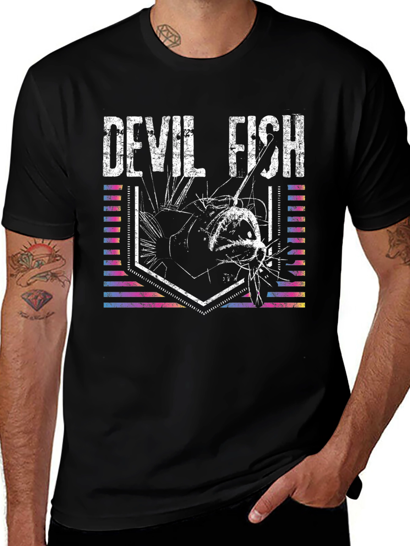 Variant 11 of Devil Fish Graphic T-Shirt - Angler's Delight
