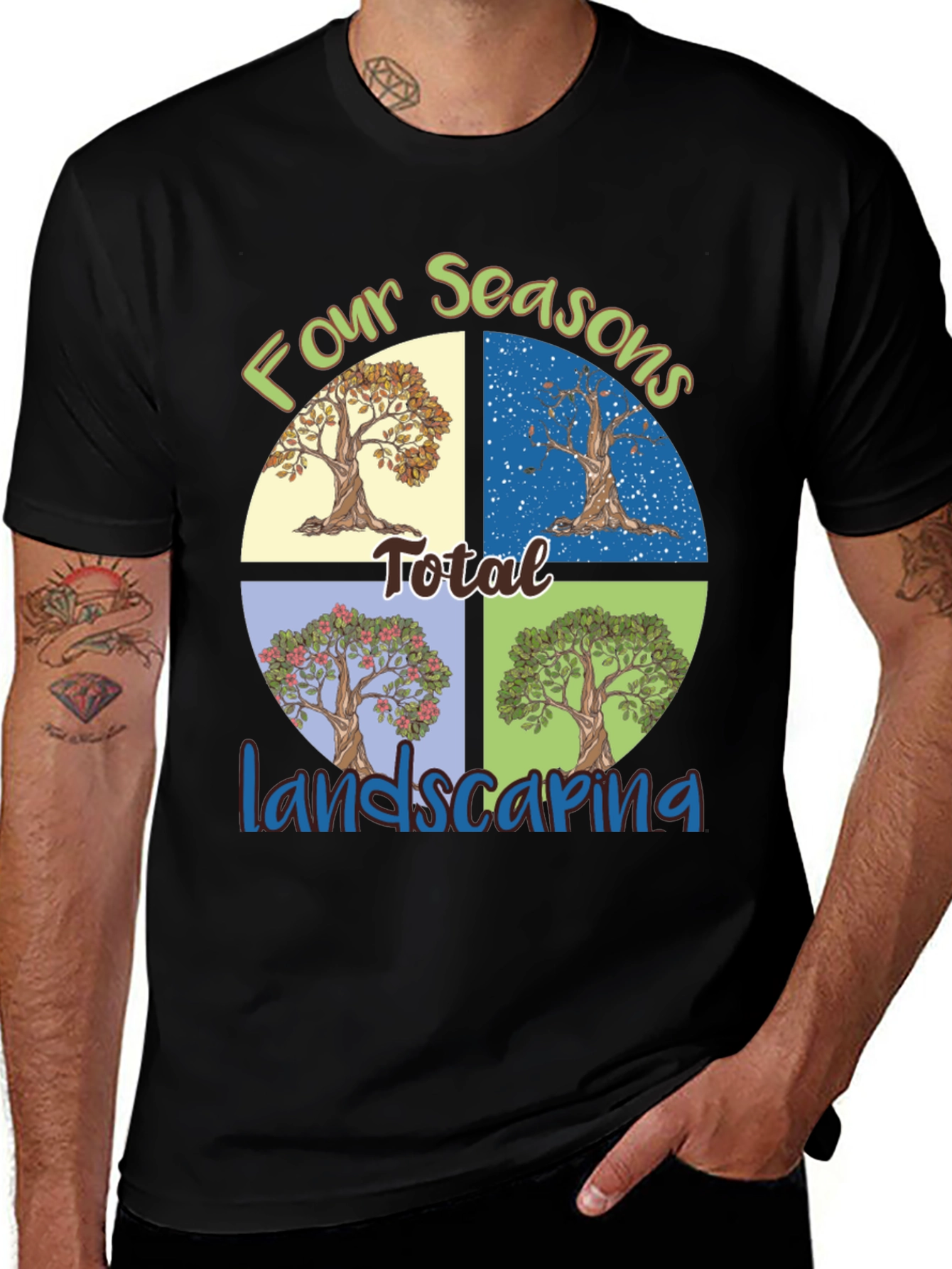 Variant 12 of Four Seasons Landscaping T-Shirt