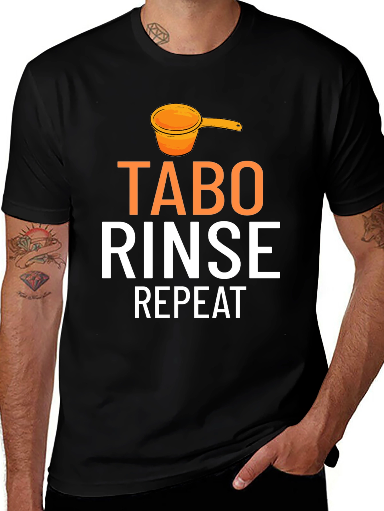 Variant 19 of Tabo Rinse Repeat Graphic Tee - Novelty Humor Shirt
