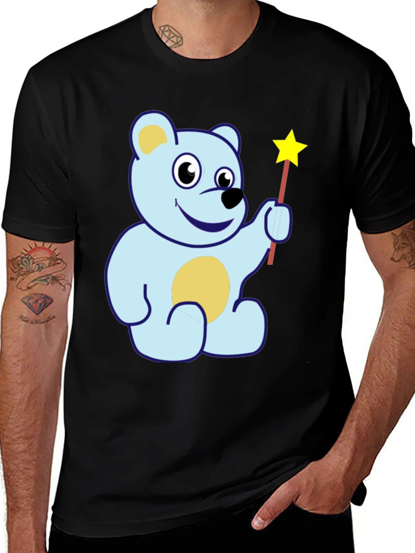 Bear With Wand Graphic T-Shirt