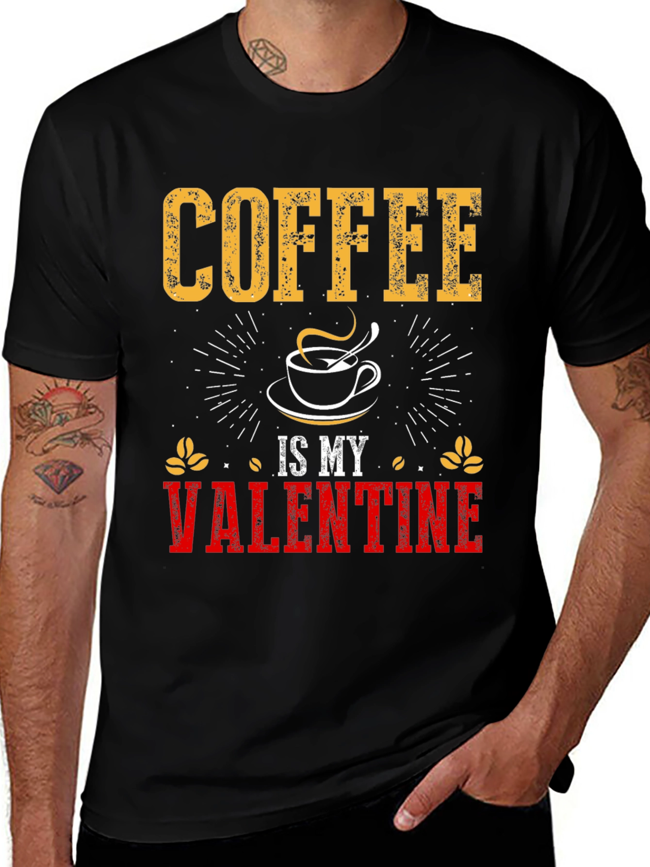 Variant 21 of Coffee Is My Valentine - Graphic T-Shirt