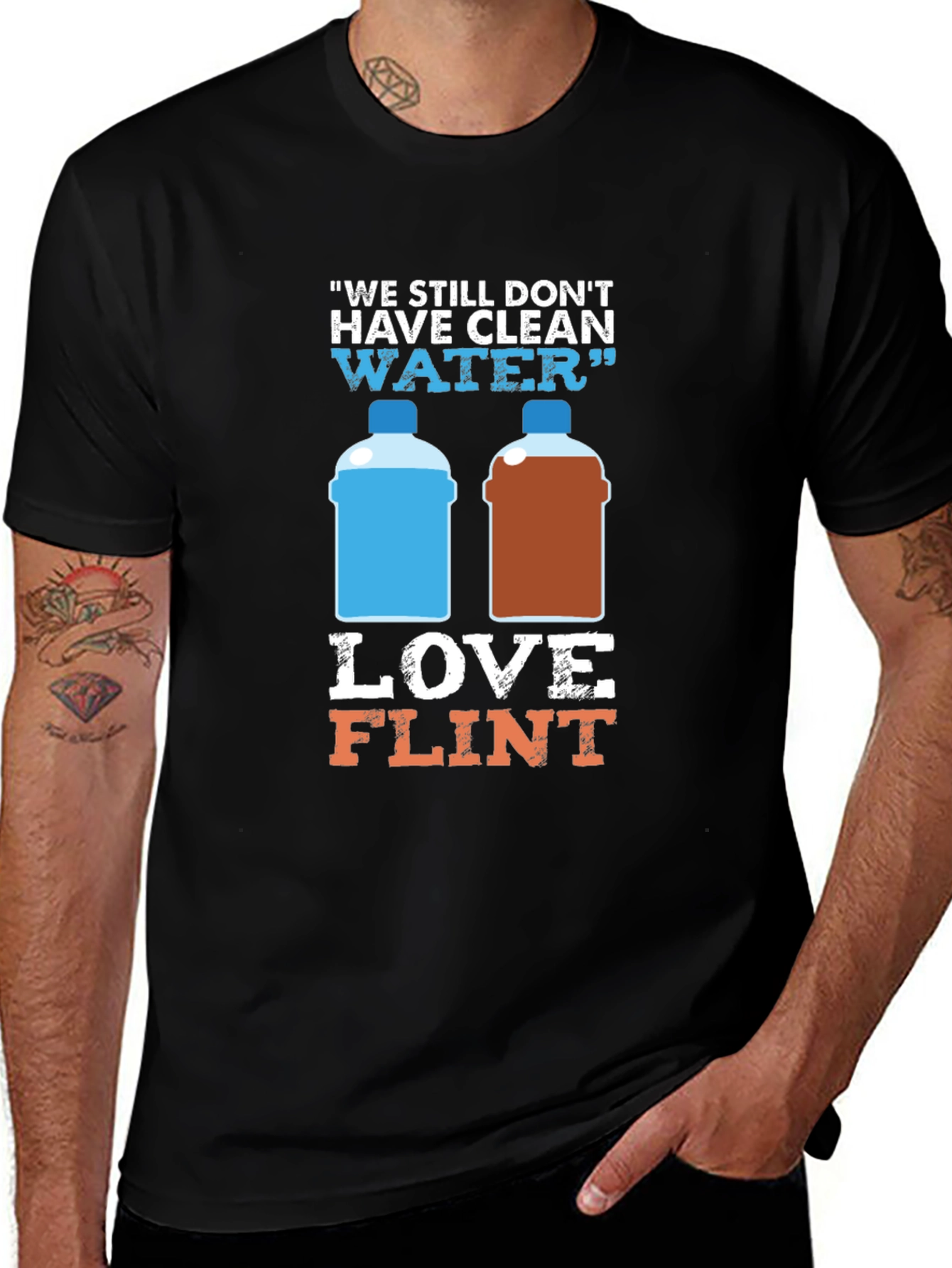 Variant 23 of We Still Don't Have Clean Water Love Flint T-Shirt