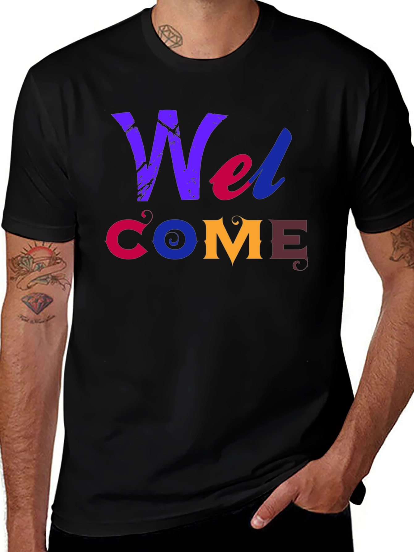Welcome Graphic Print T-Shirt