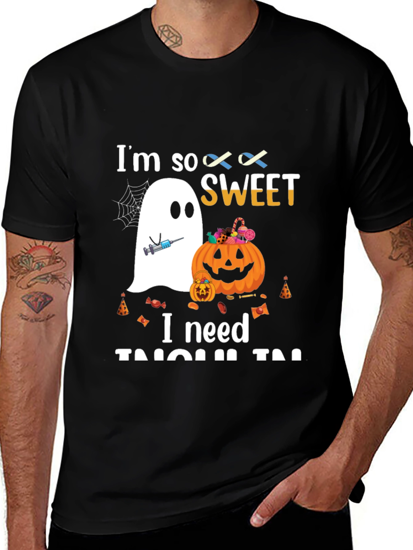 Variant 4 of Halloween Diabetes Awareness T-Shirt