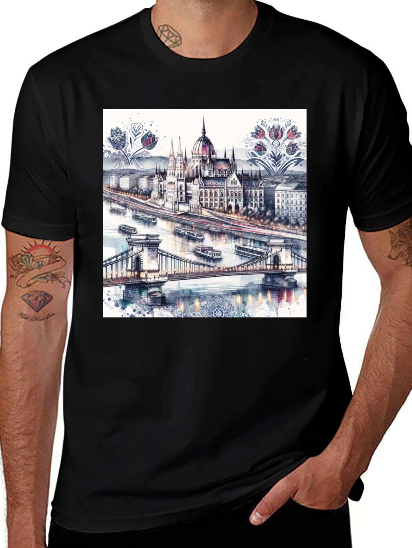 Budapest Art Print T-Shirt