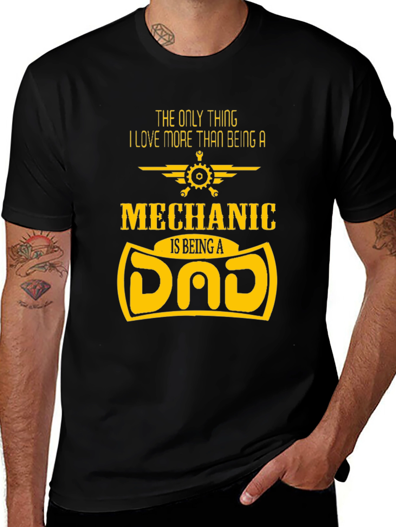Variant 9 of Mechanic Dad T-Shirt - Father's Day Gift