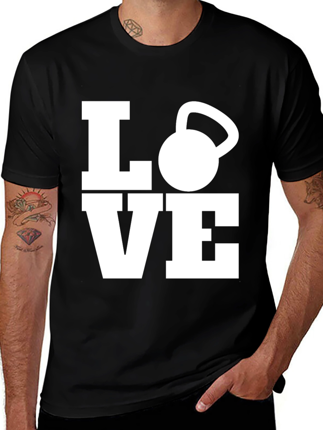 Variant 10 of Love Kettlebell T-Shirt - Fitness Gym Workout Tee