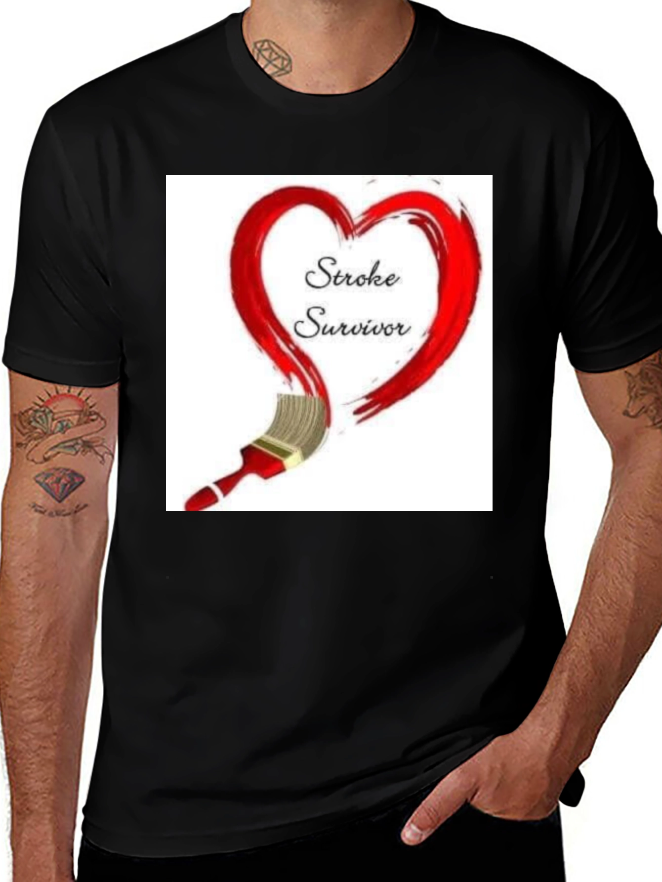Variant 10 of Stroke Survivor Heart T-Shirt