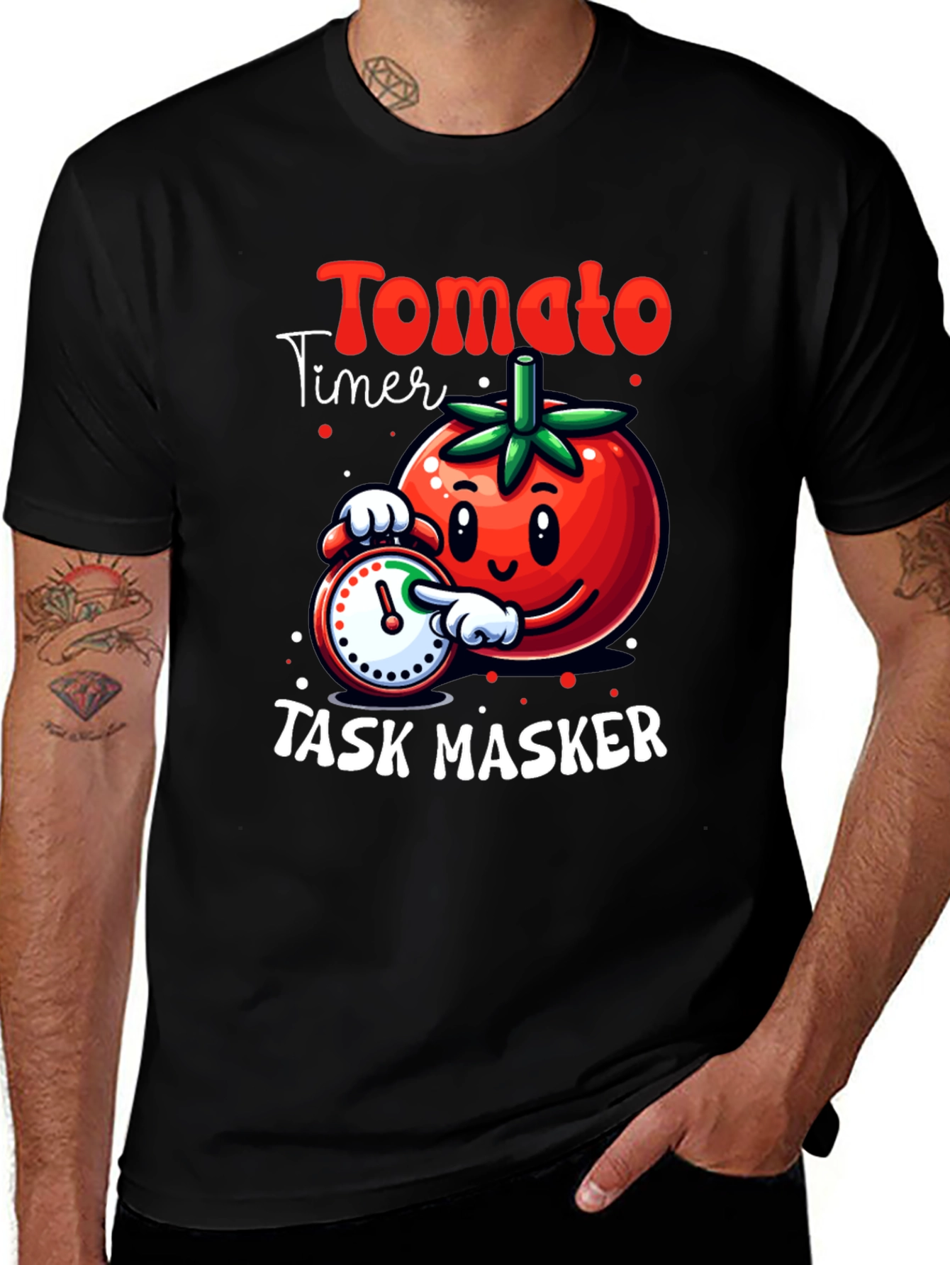 Variant 14 of Tomato Timer Task Masker Graphic T-Shirt