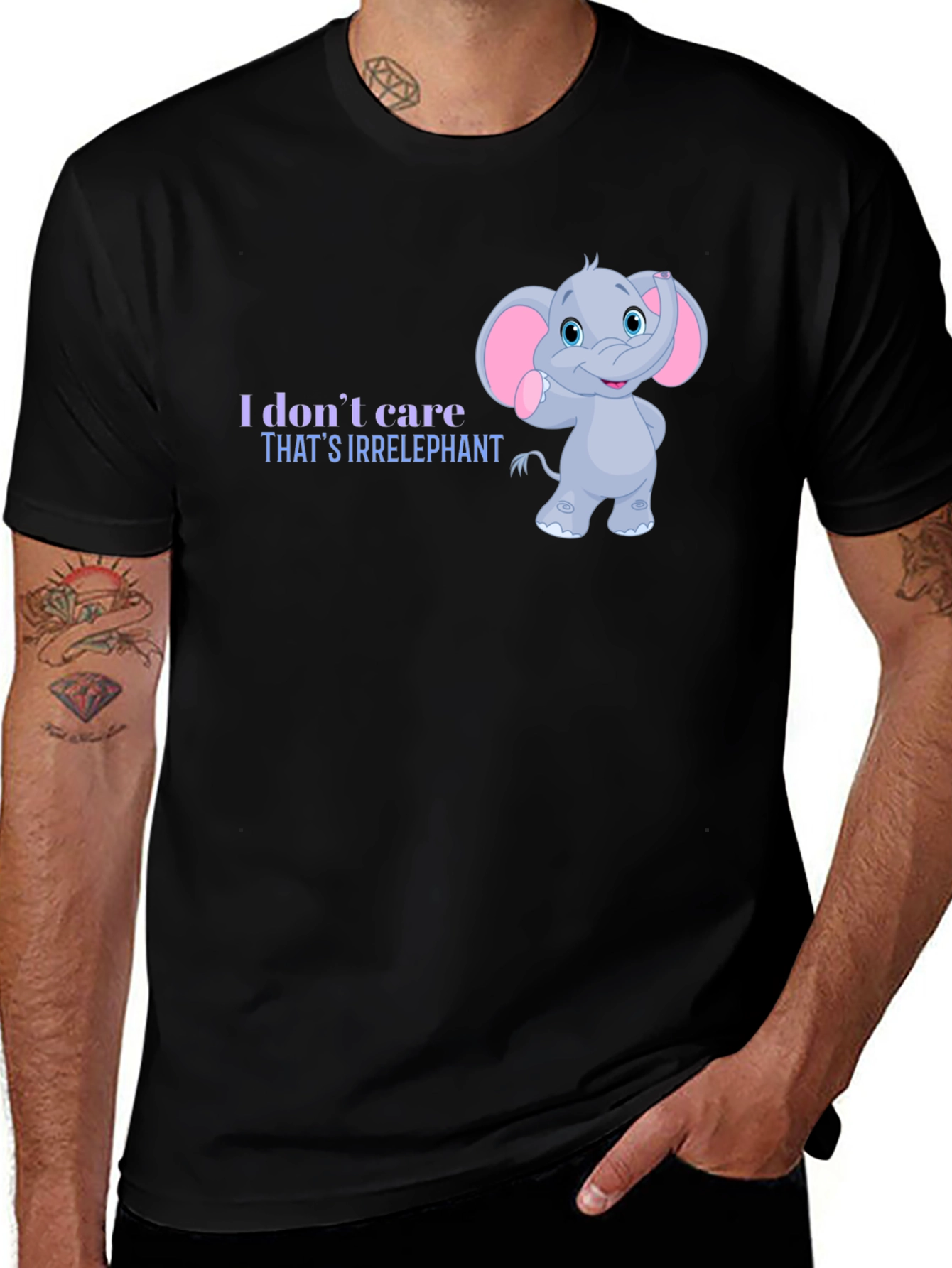 Variant 3 of Irrelephant Graphic Tee - Funny Elephant T-Shirt