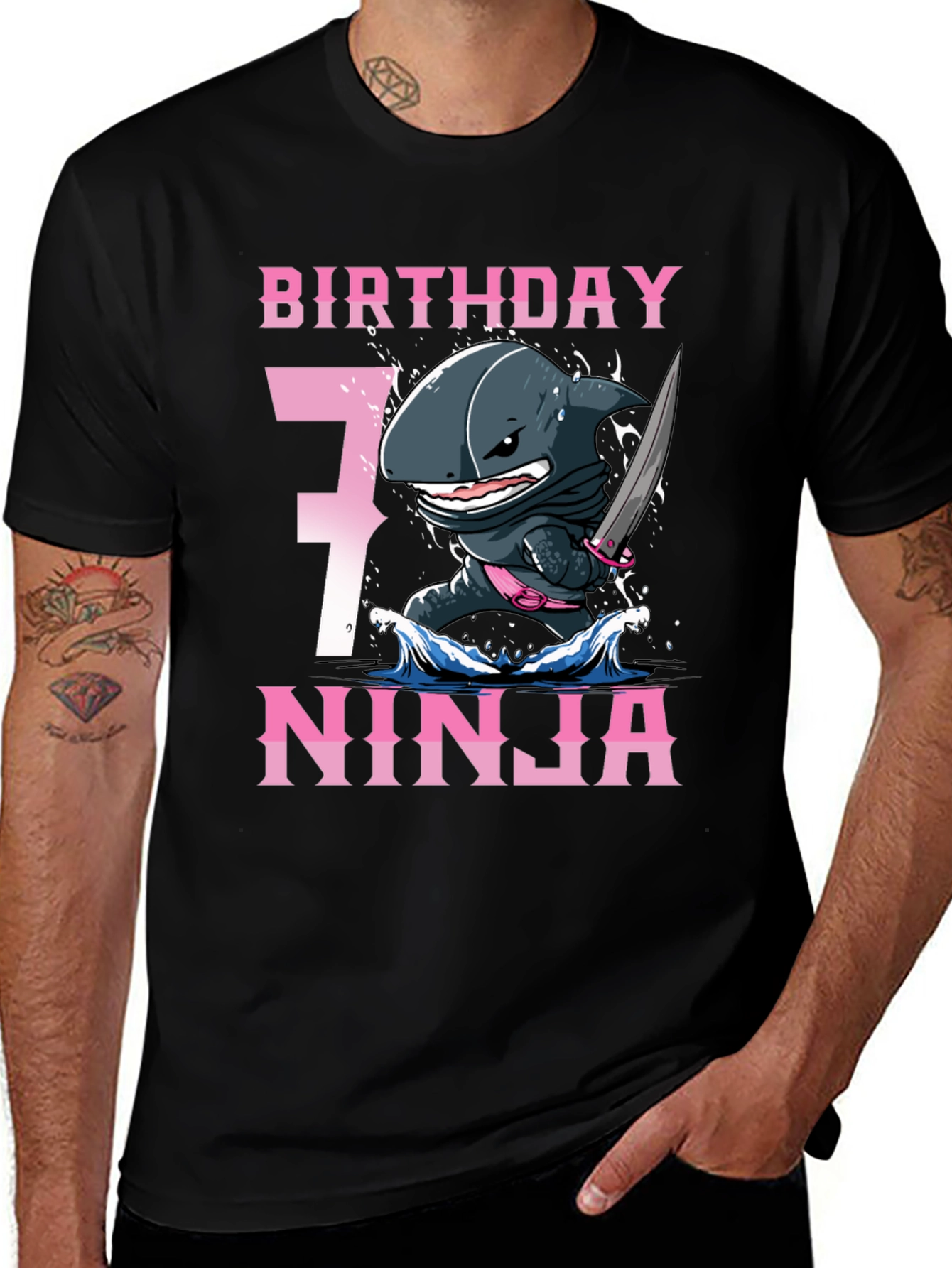 Variant 8 of Birthday Ninja 7 T-Shirt