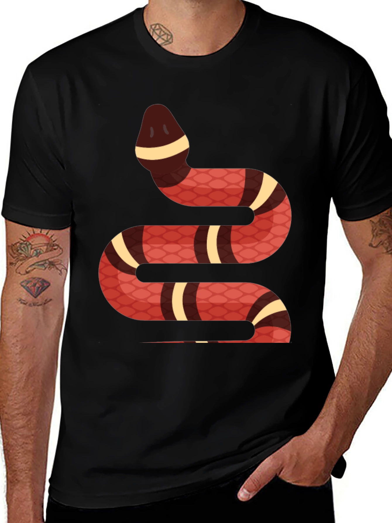 Variant 5 of Snake Graphic Tee - Stylish Animal Print T-Shirt