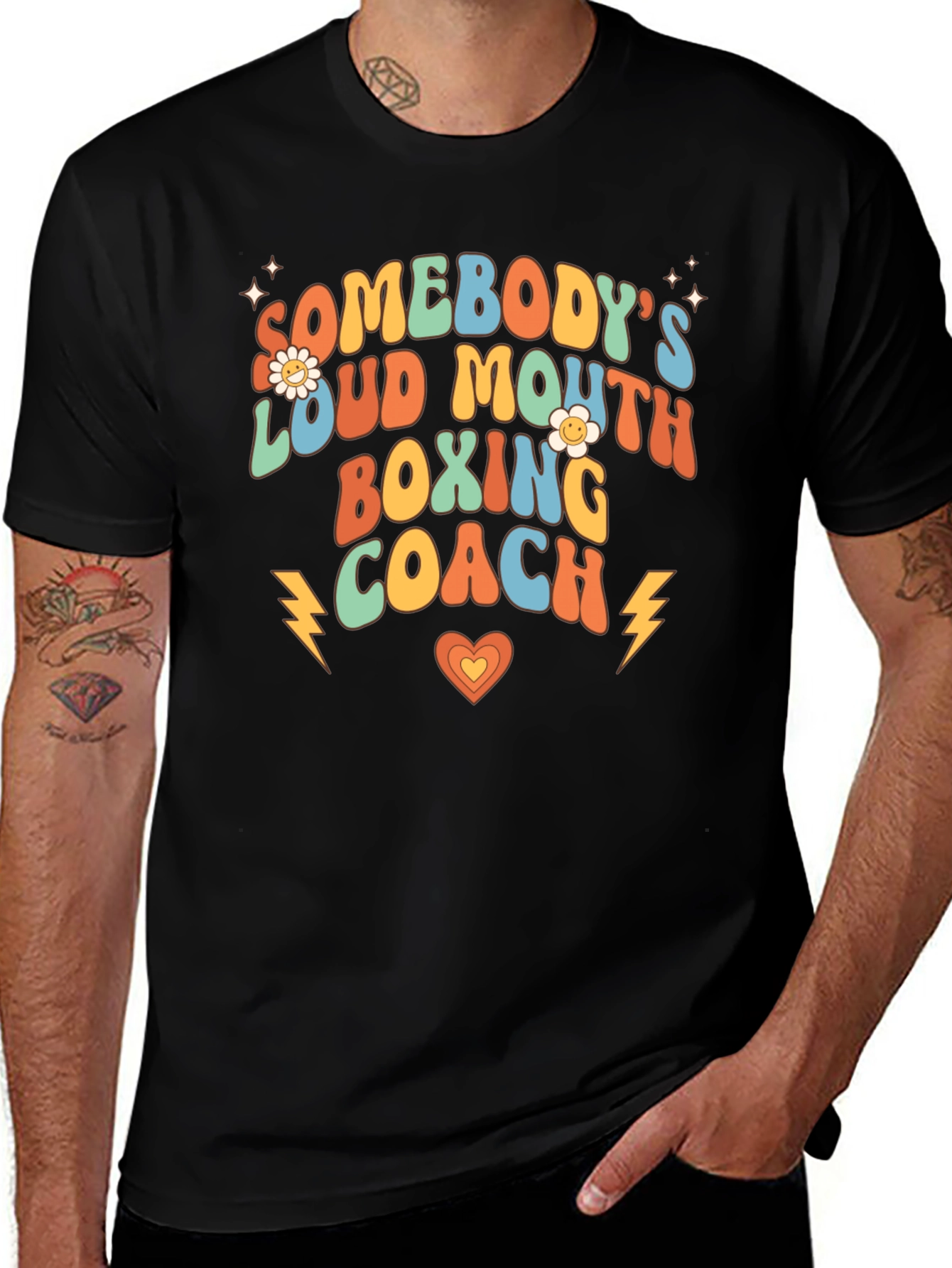 Variant 27 of Somebody's Loud Mouth Boxing Coach T-Shirt