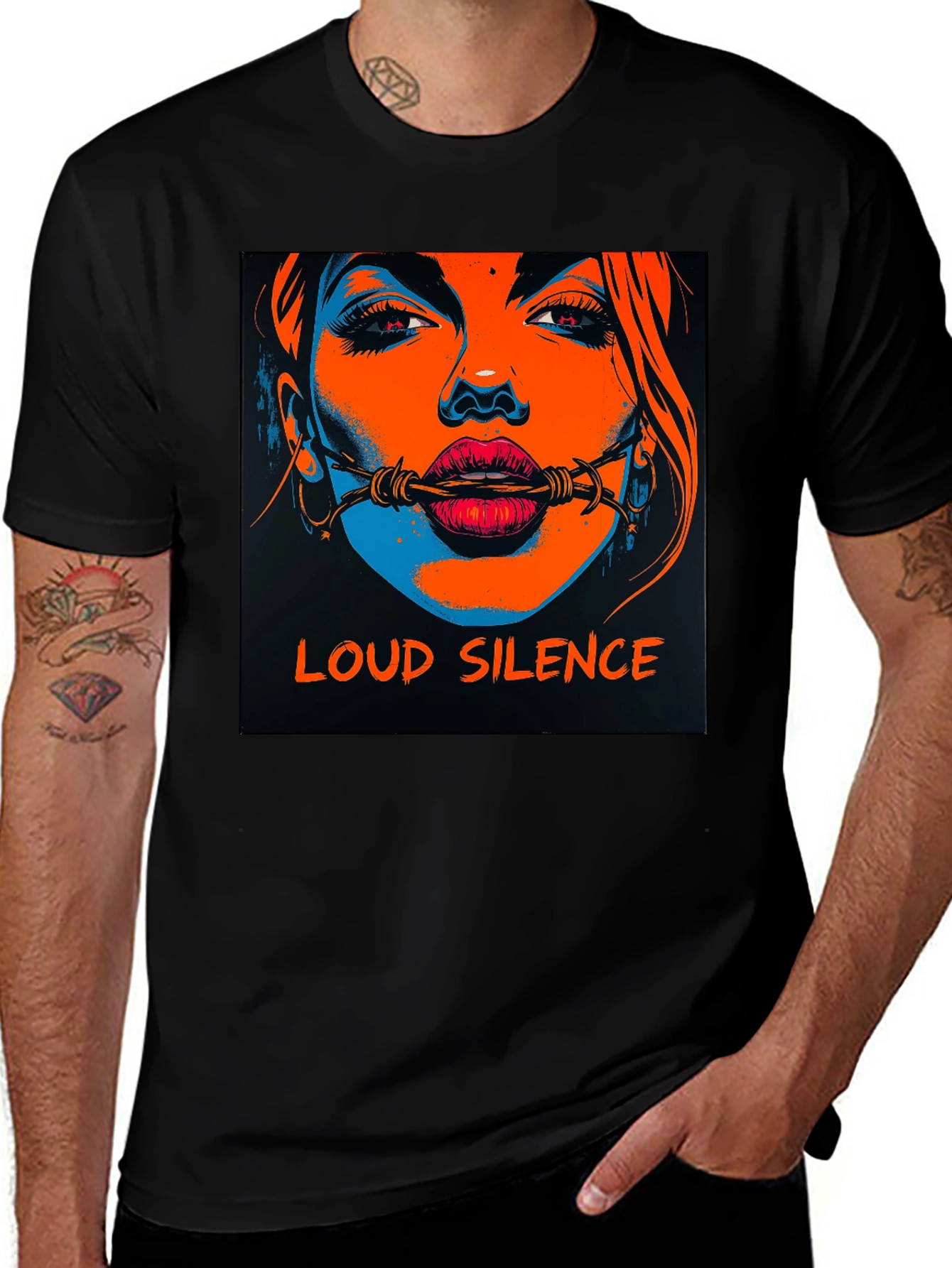 Variant 20 of Loud Silence Graphic T-Shirt - Unique Design