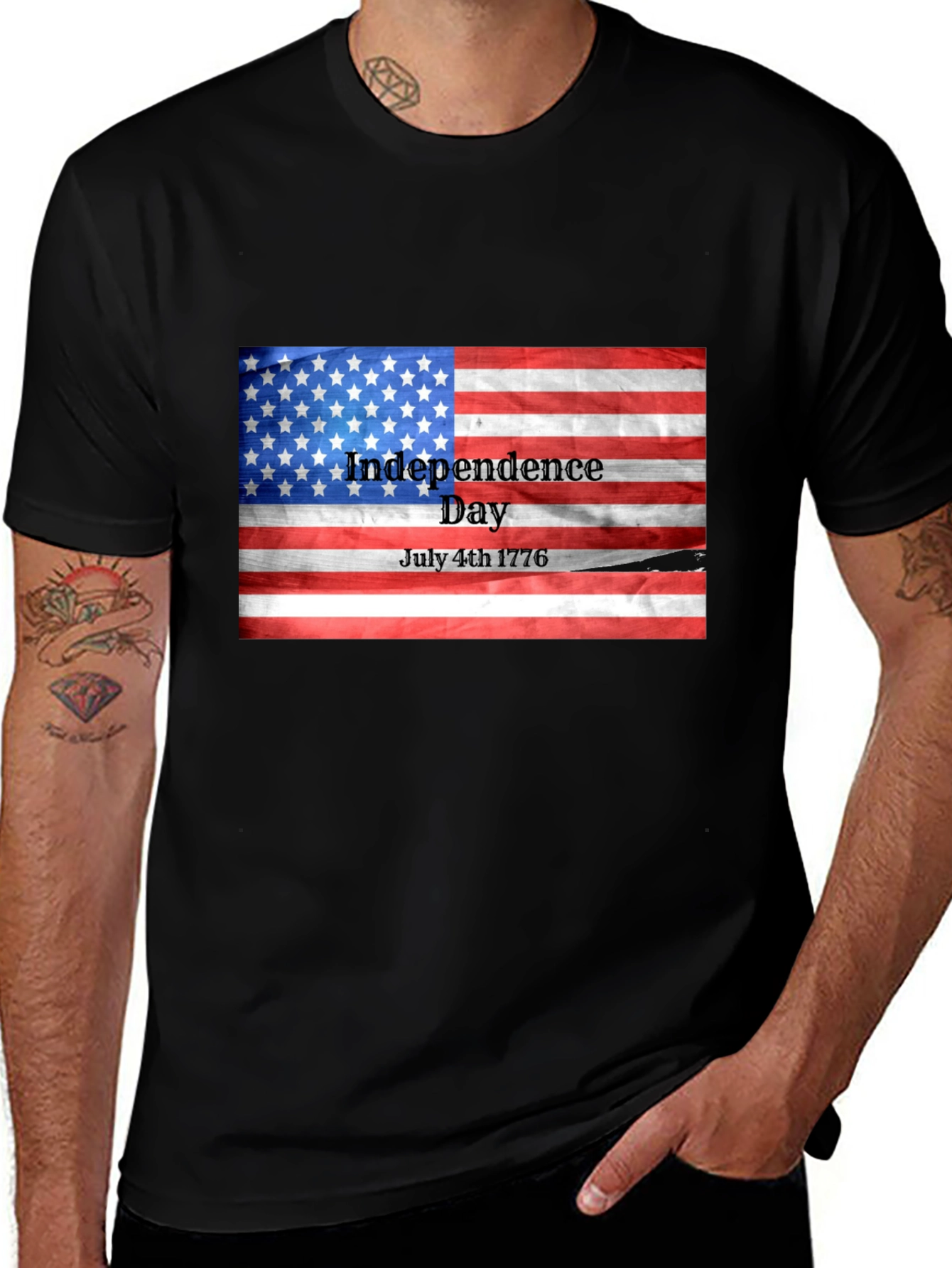 Independence Day American Flag T-Shirt