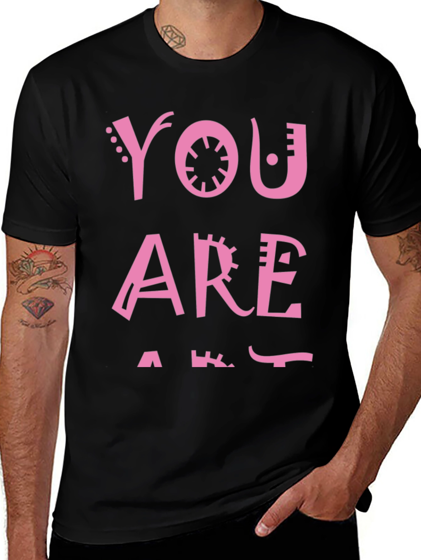 Variant 24 of Abstract Pink You Are Art T-Shirt
