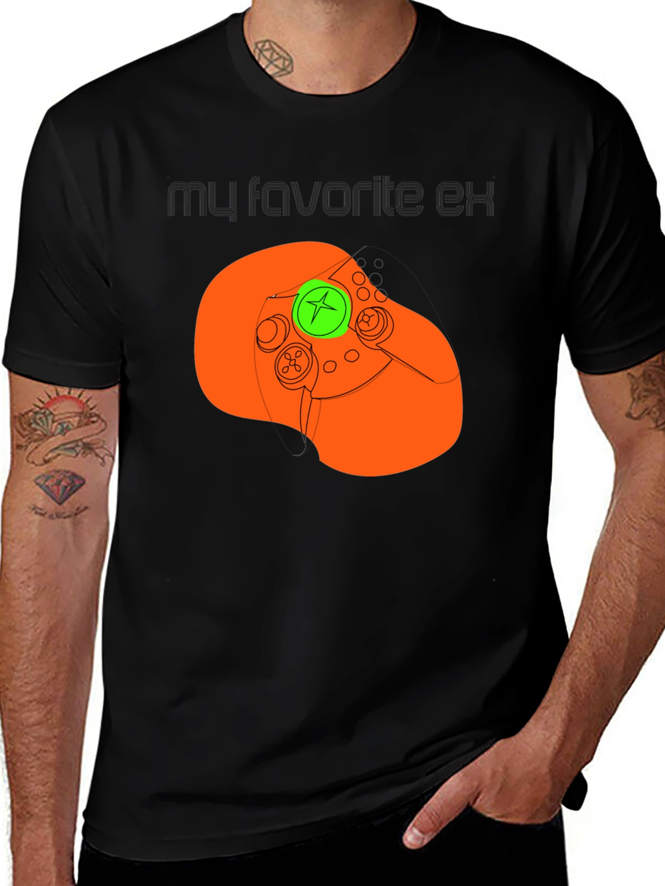 Variant 15 of My Favorite Ex Xbox Controller T-Shirt