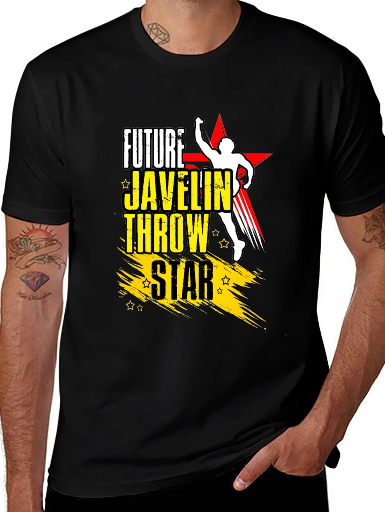 Variant 4 of Future Javelin Throw Star Graphic Tee
