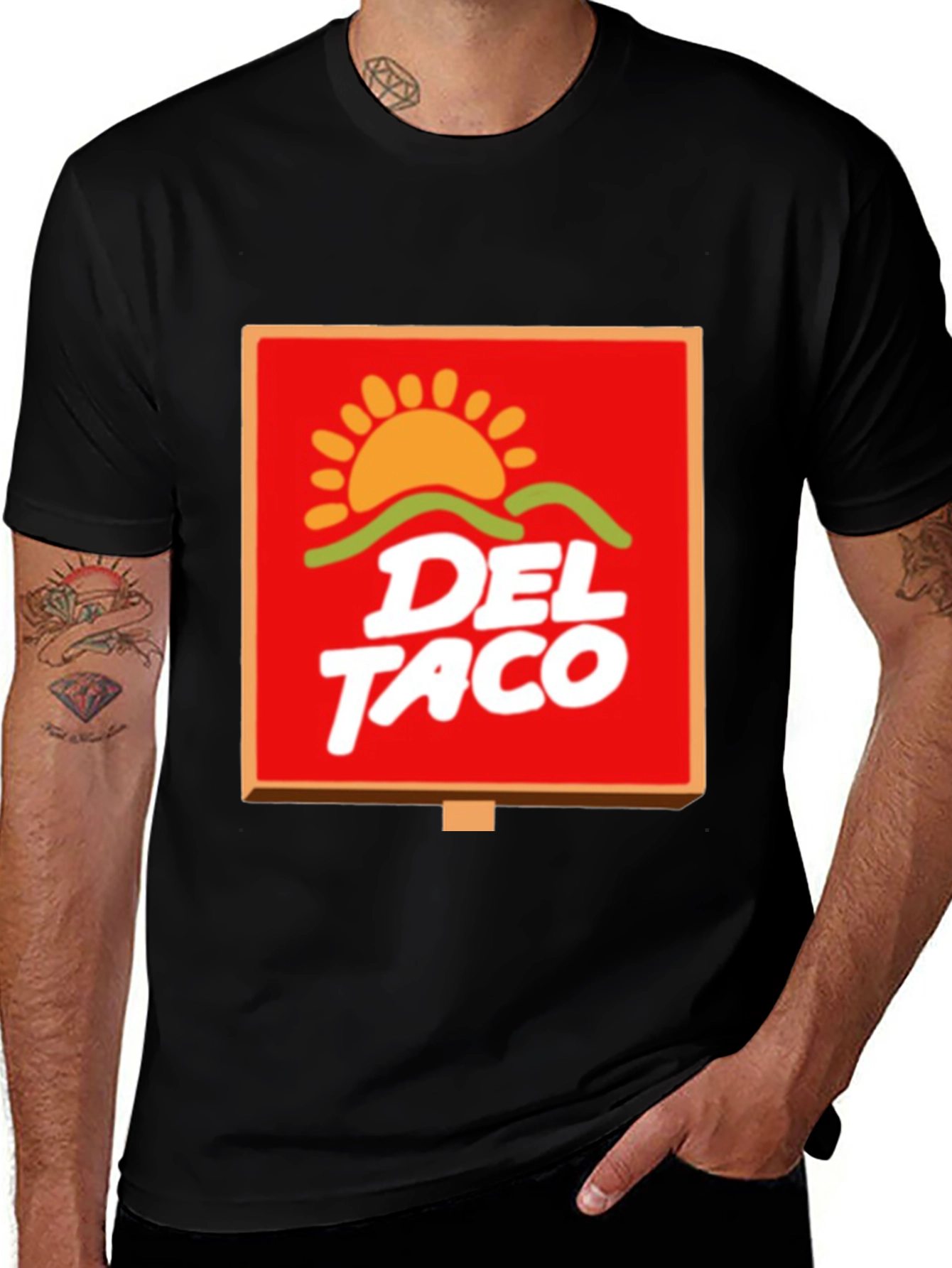 Del Taco Graphic T-Shirt - Black Cotton Tee