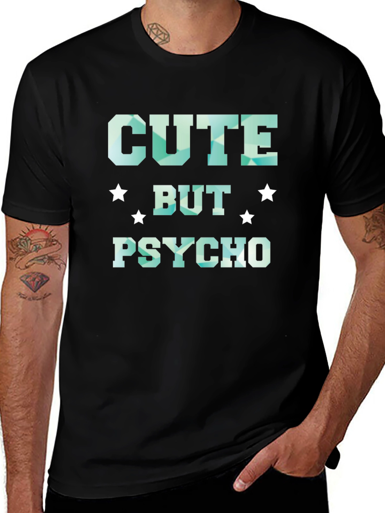 Variant 23 of Cute But Psycho T-Shirt - Funny Graphic Tee