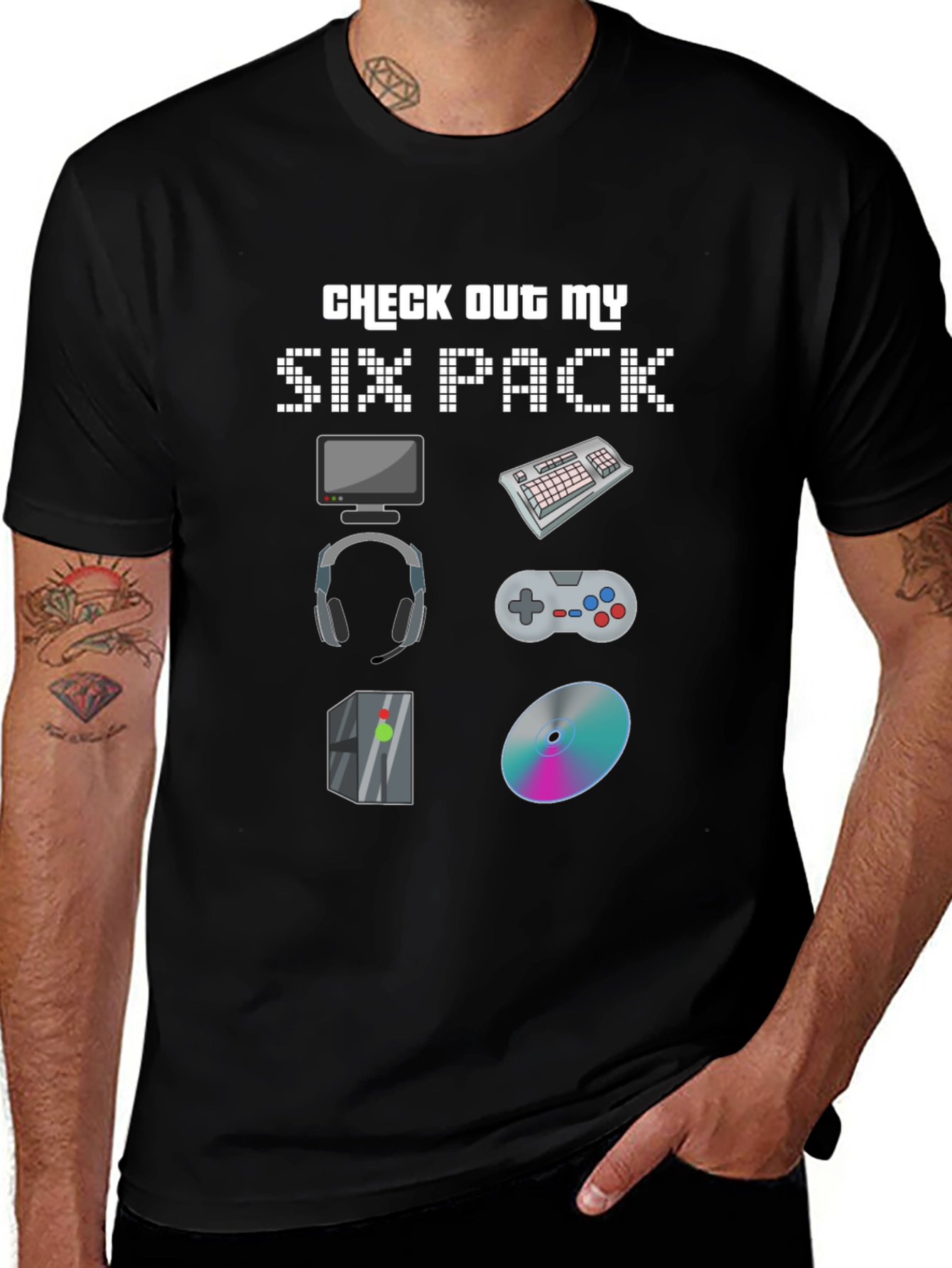Variant 21 of Gamer Six Pack T-Shirt